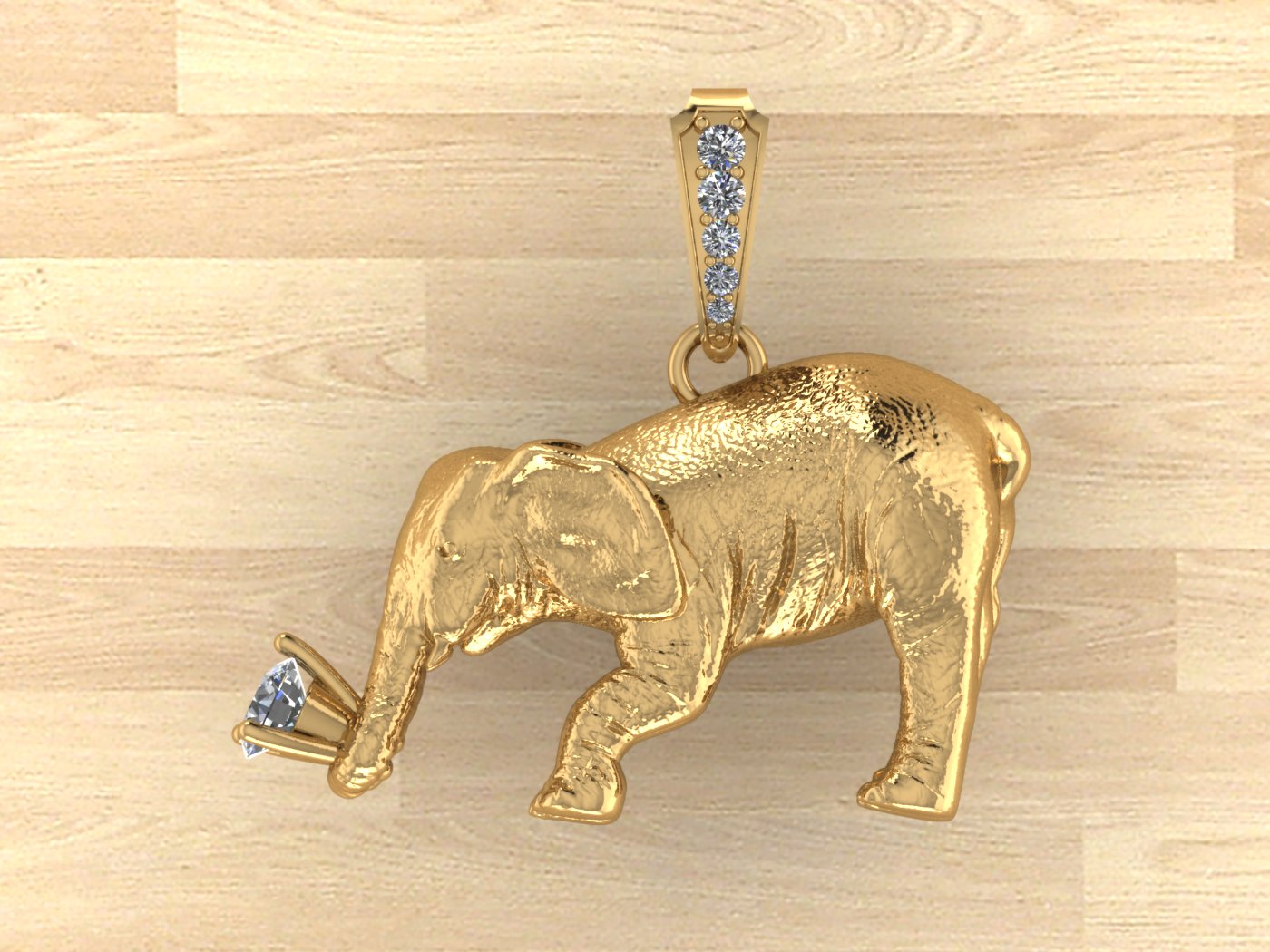 Elephant Pendant view 3