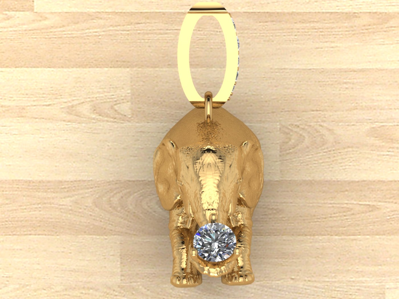 Elephant Pendant view 4