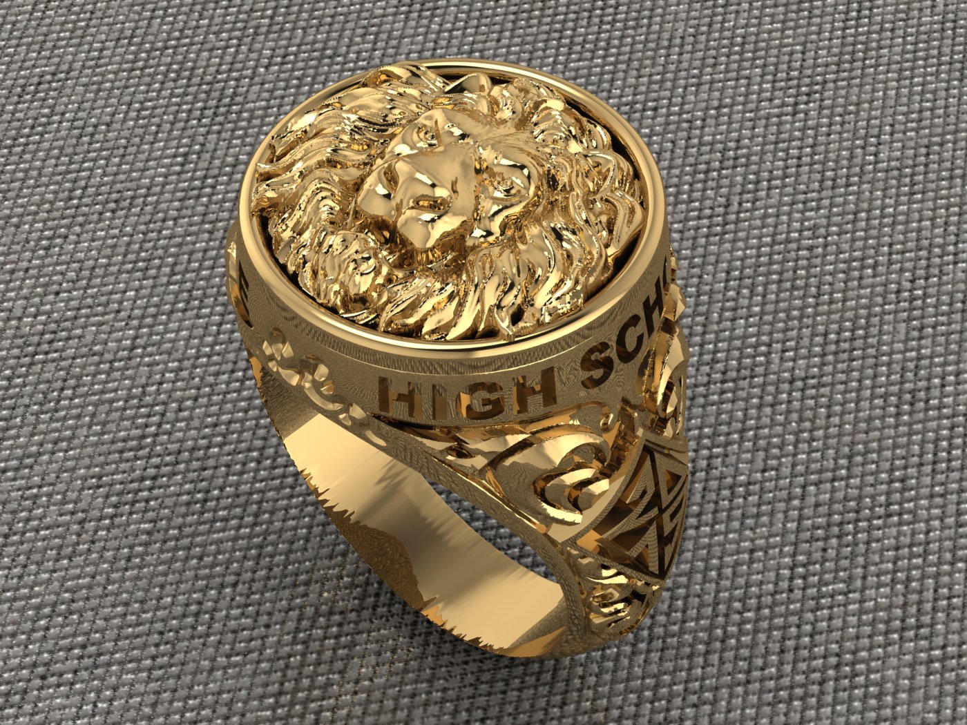 Lion School Ring