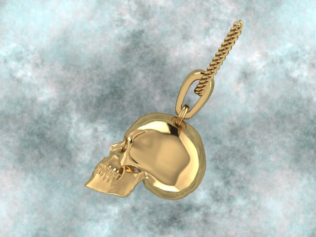 Skull Pendant view 3