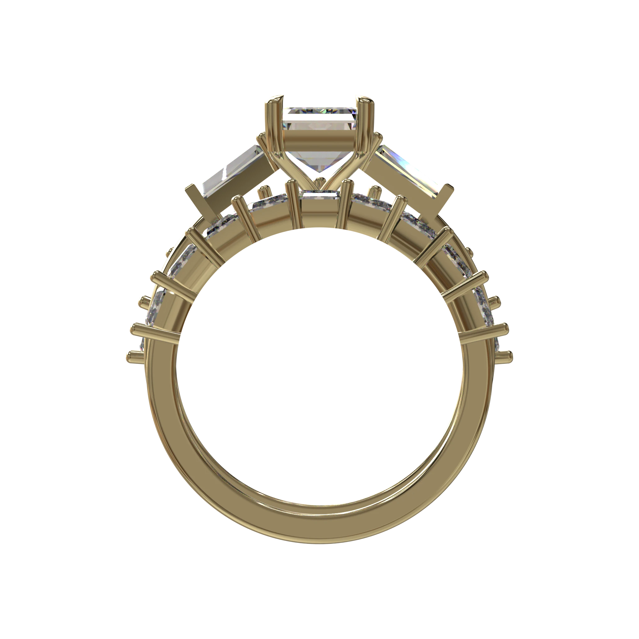 Engagement And Wedding Ring view 2