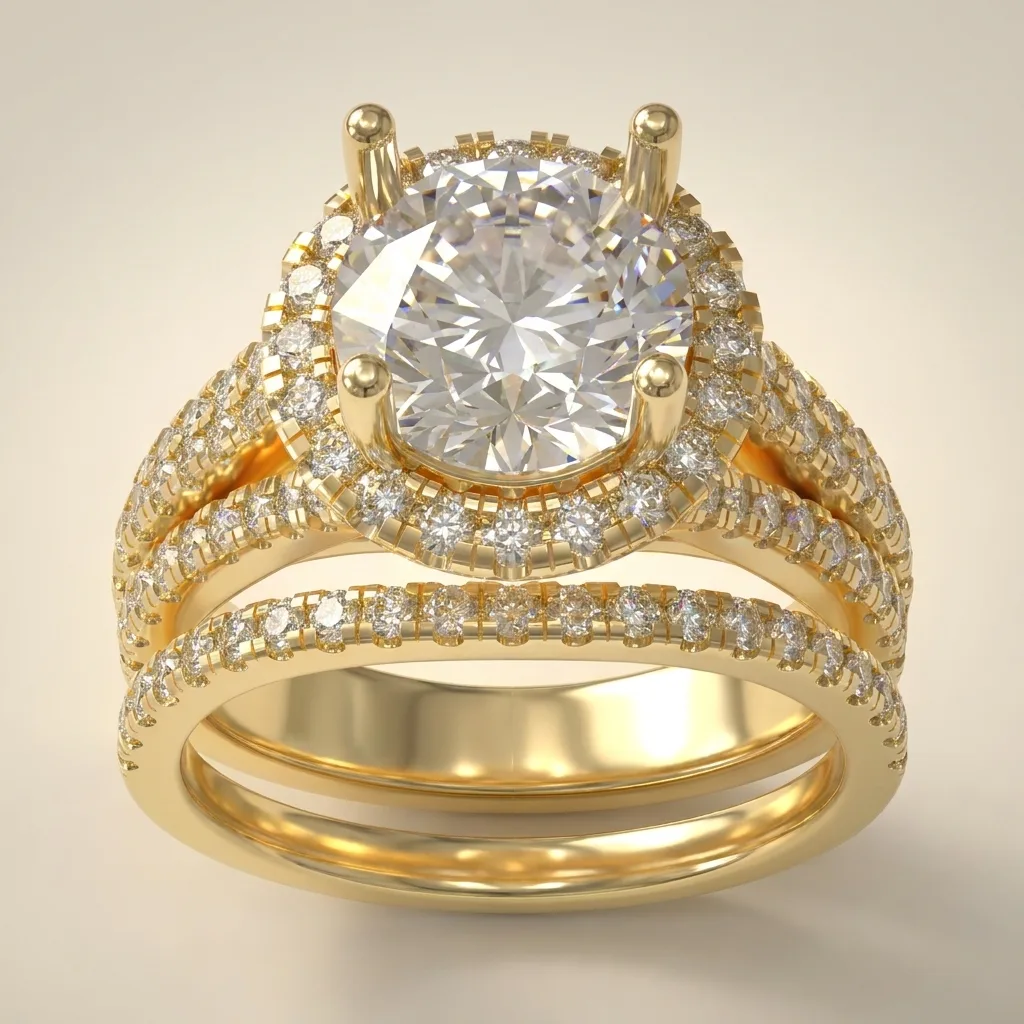 Engagement And Wedding Ring