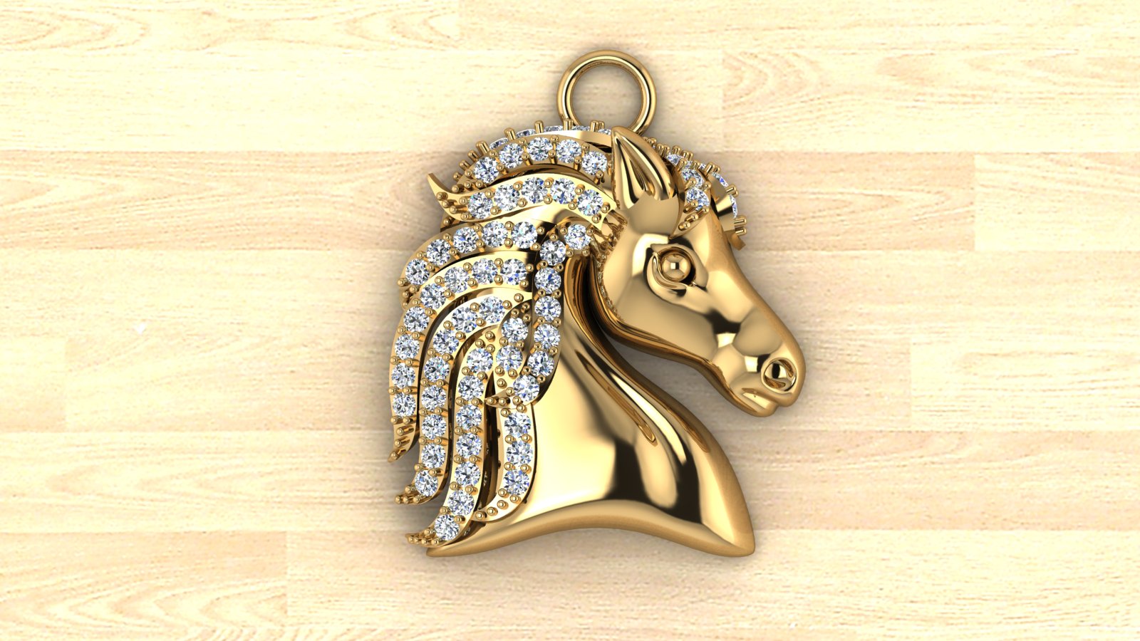 Horse Pendant view 3