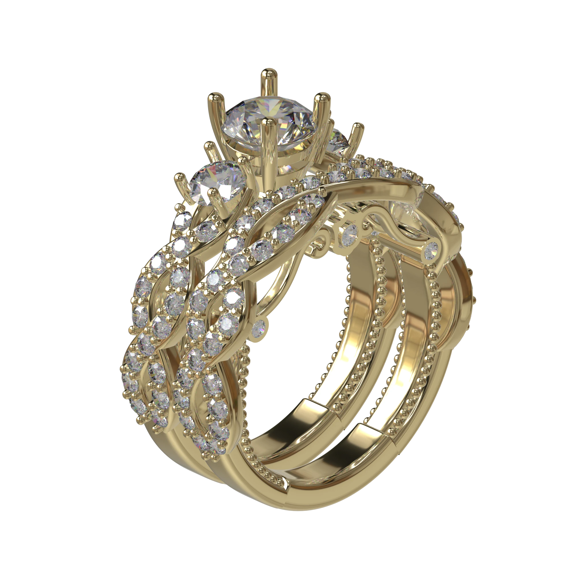 Engagement And Wedding Ring