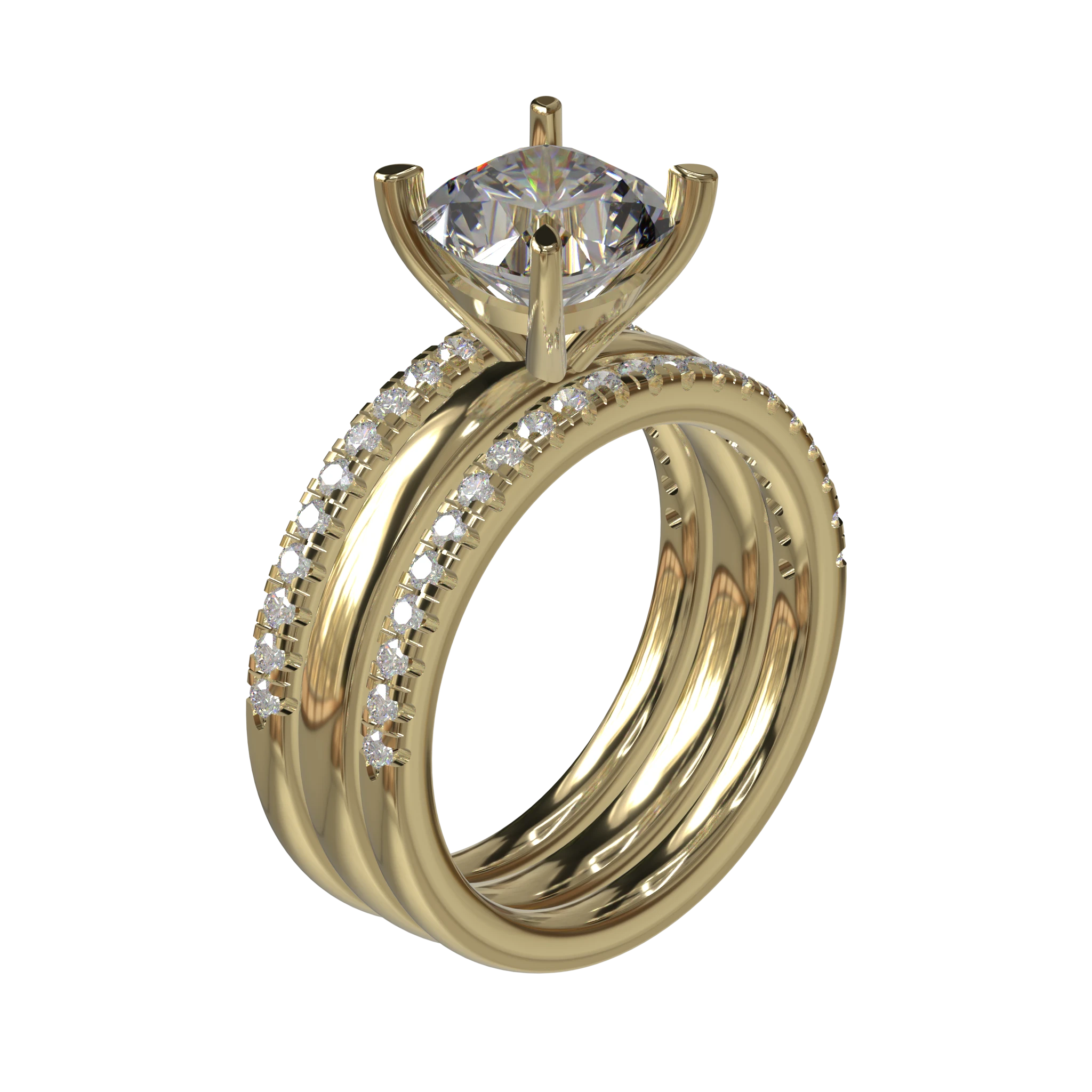Engagement And Wedding Ring