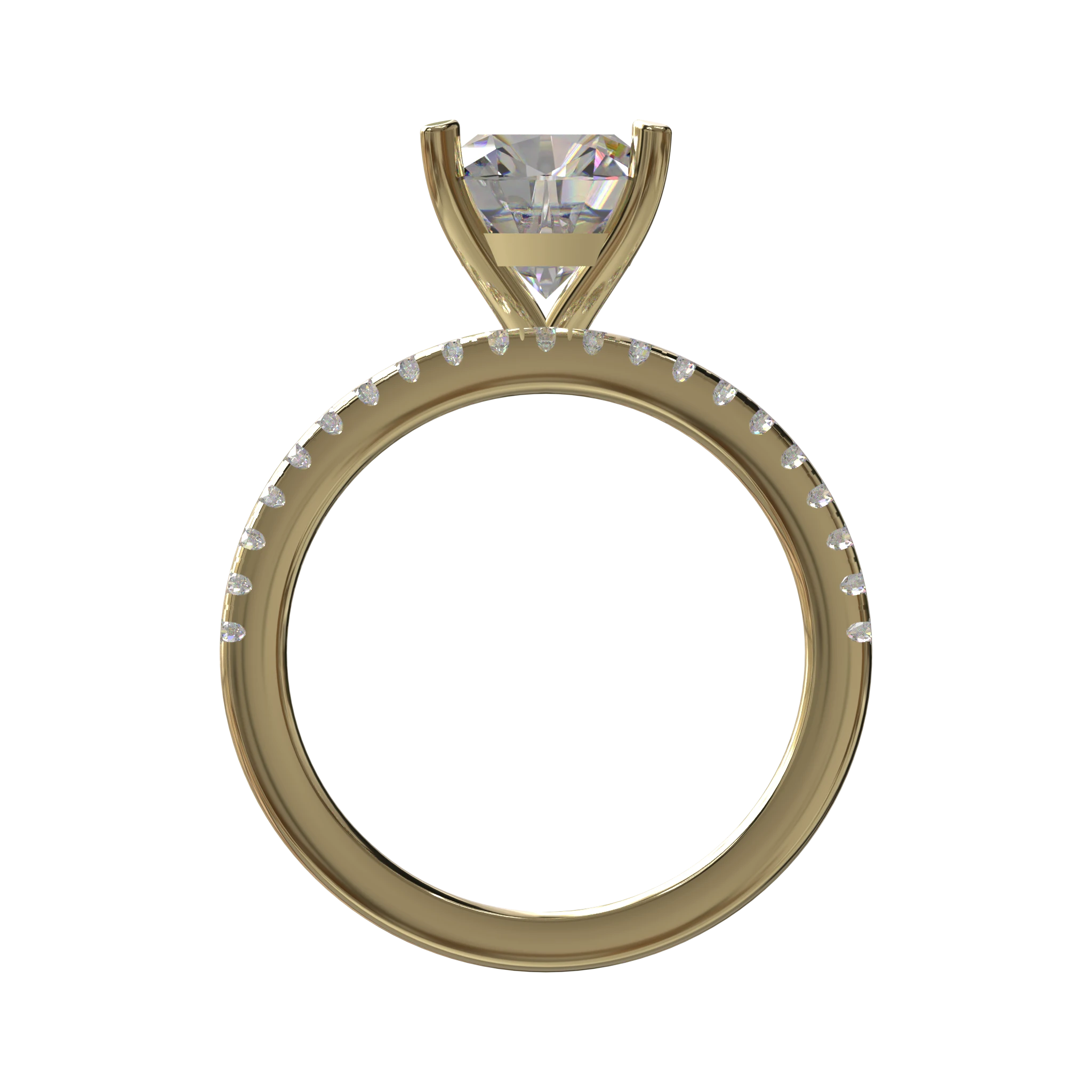 Engagement And Wedding Ring view 2