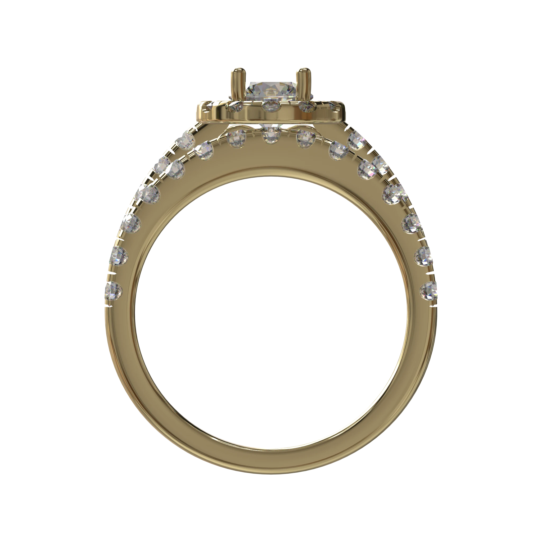 Engagement And Wedding Ring view 2