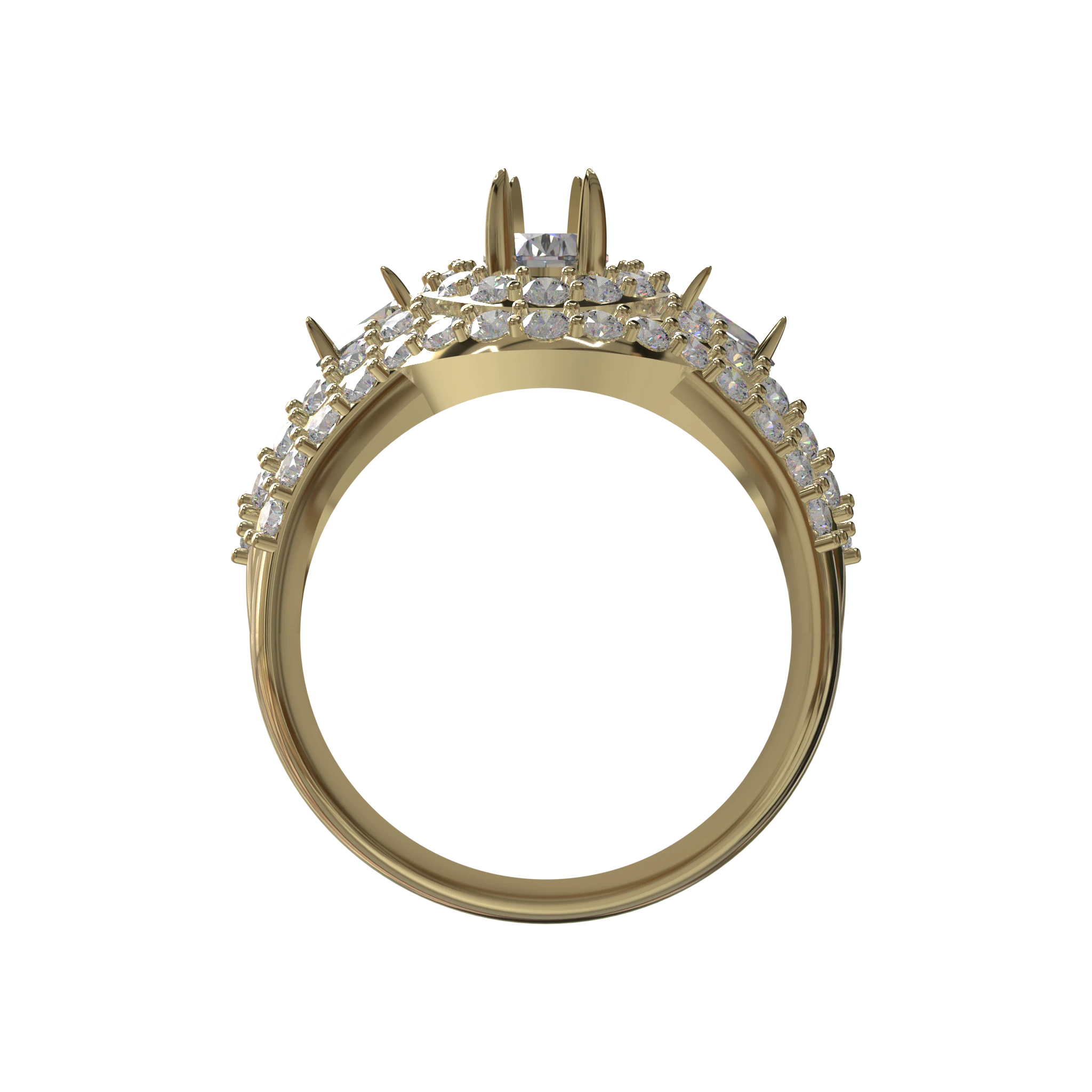 Engagement And Wedding Ring view 2