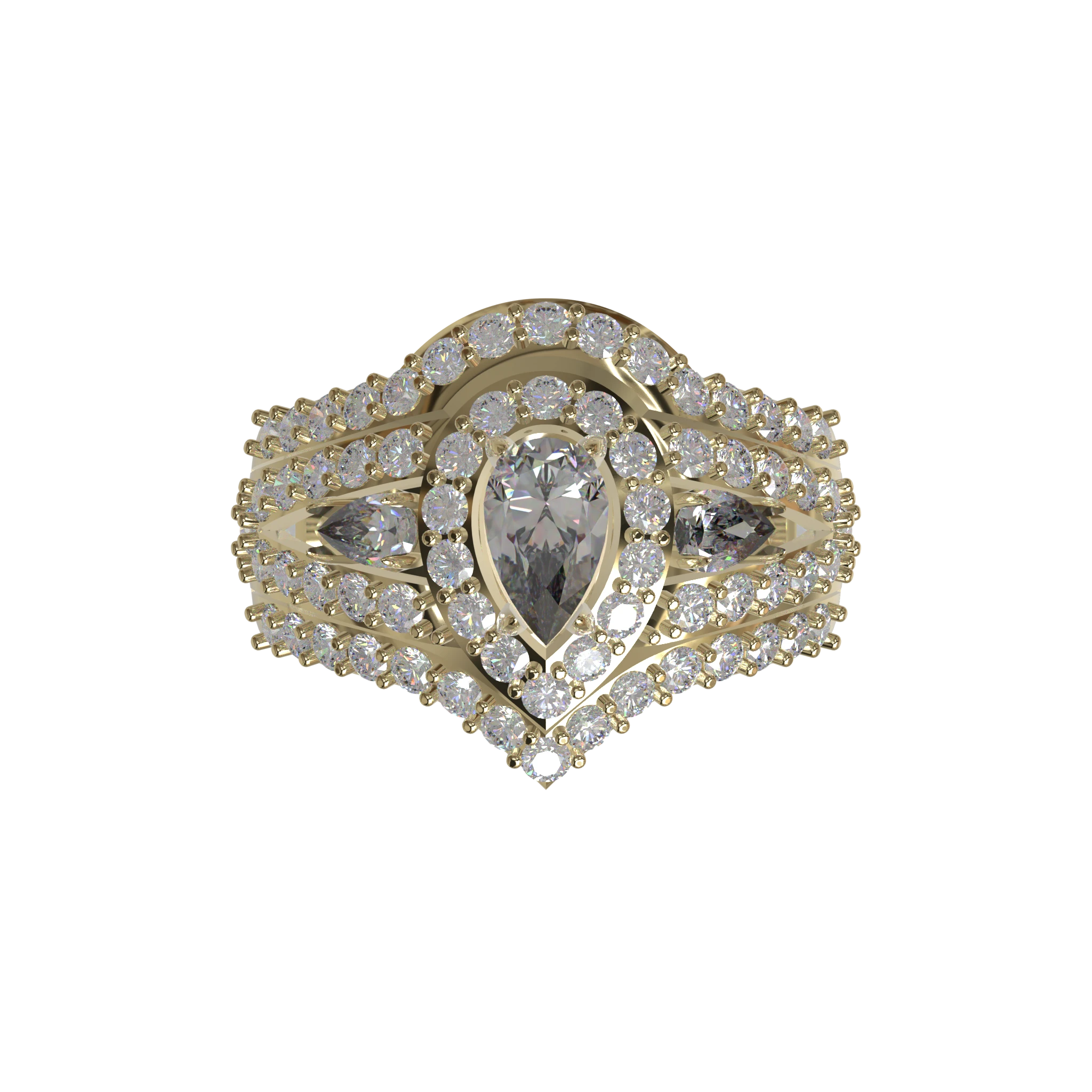 Engagement And Wedding Ring view 4