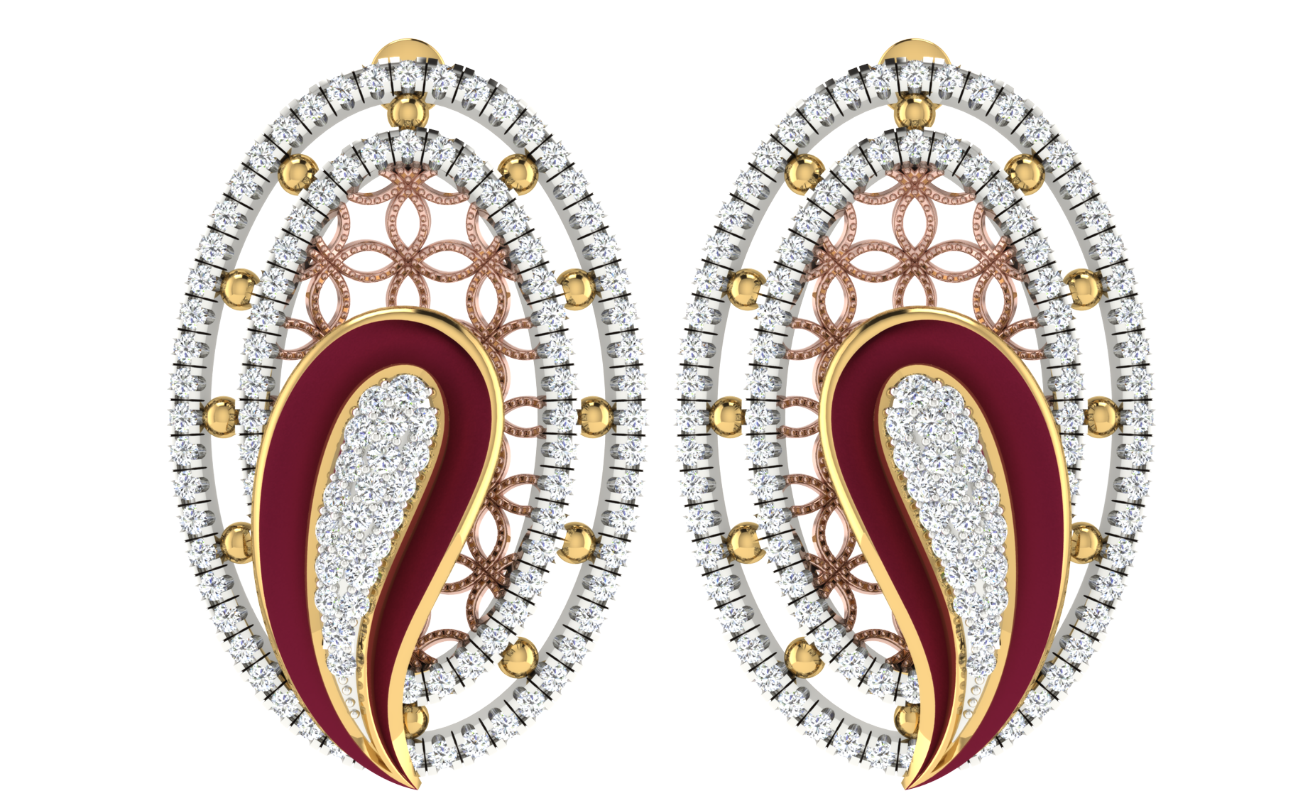 Earring Pendant Set view 3