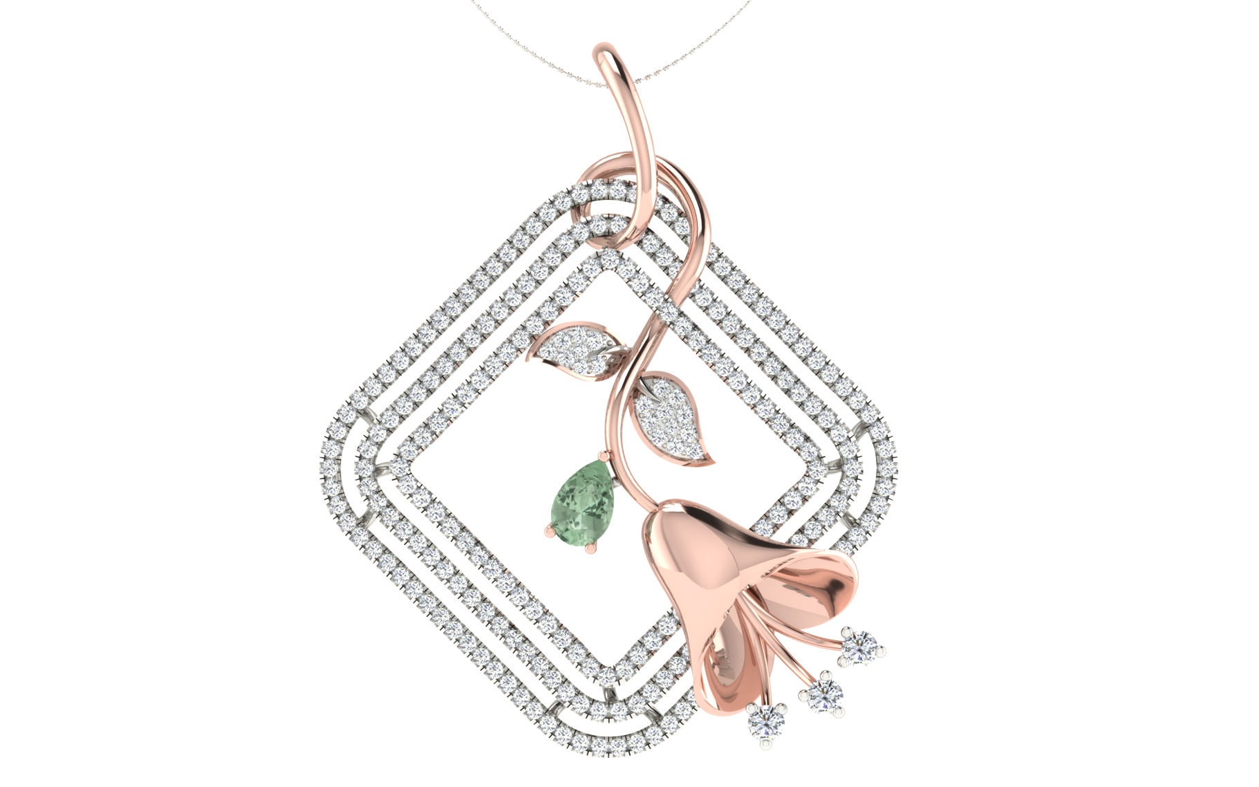 Earring Pendant Set view 3