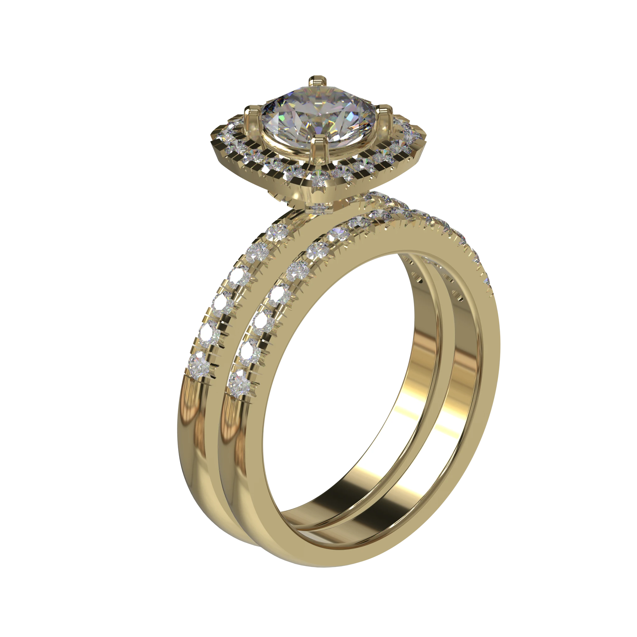 Engagement And Wedding Ring