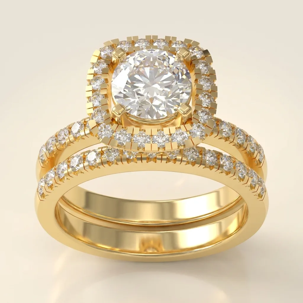 Engagement And Wedding Ring