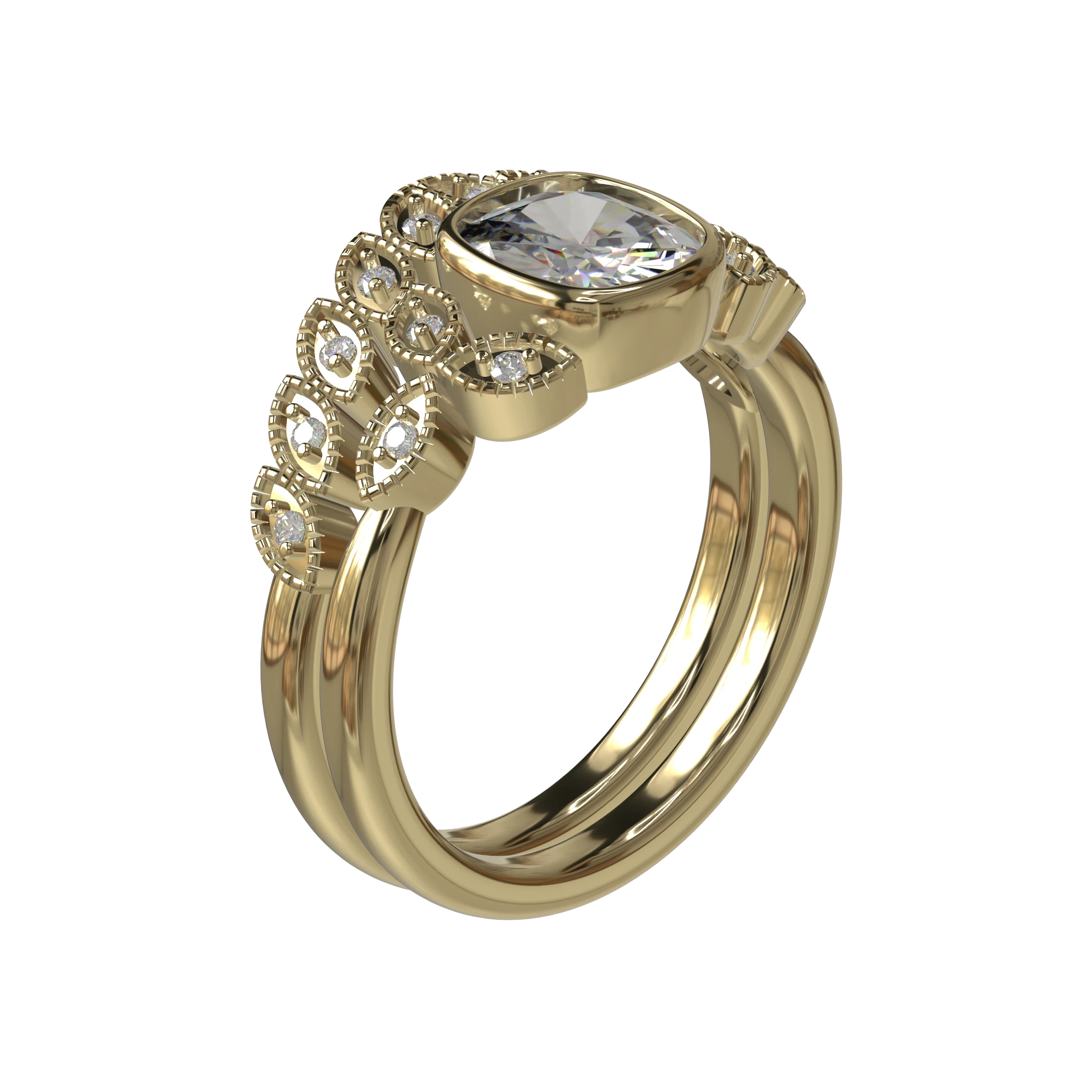 Engagement And Wedding Ring