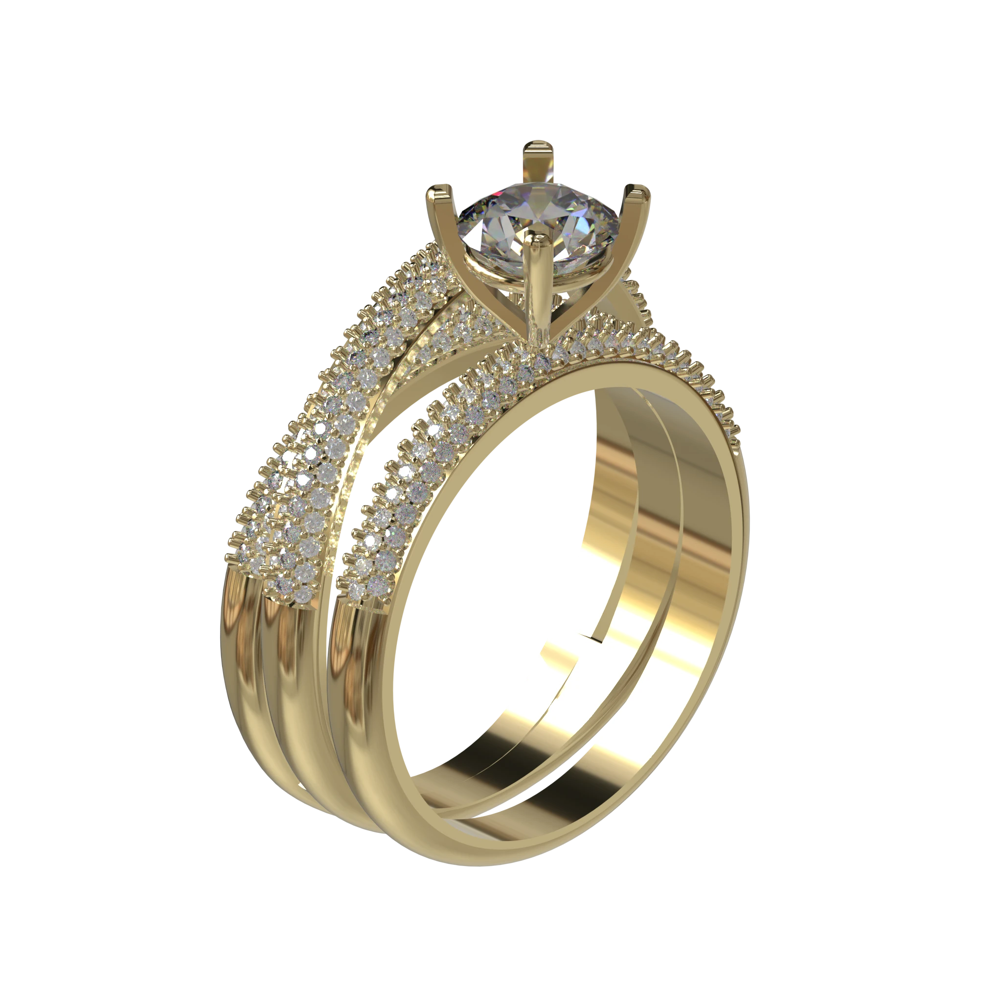 Engagement And Wedding Ring