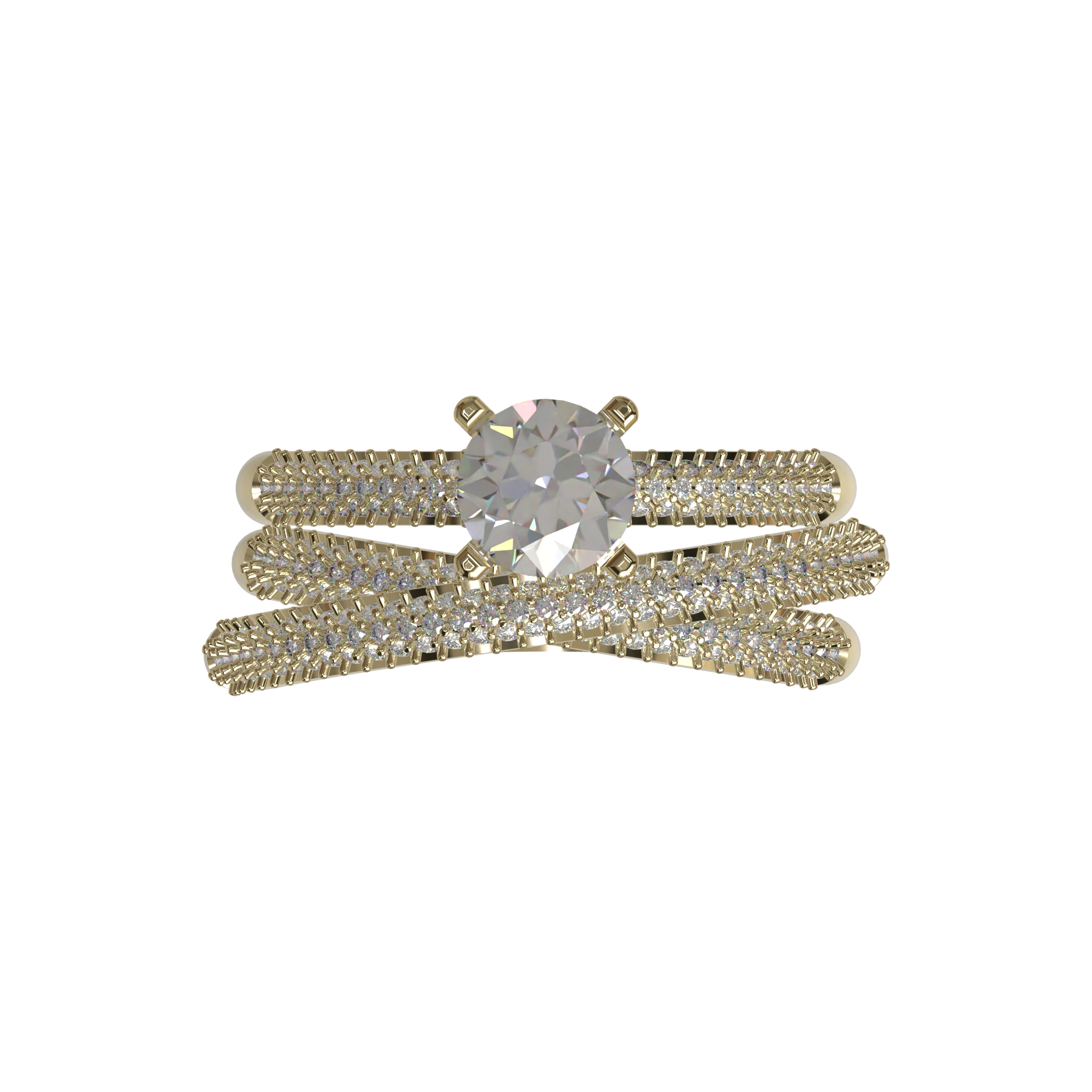 Engagement And Wedding Ring view 4