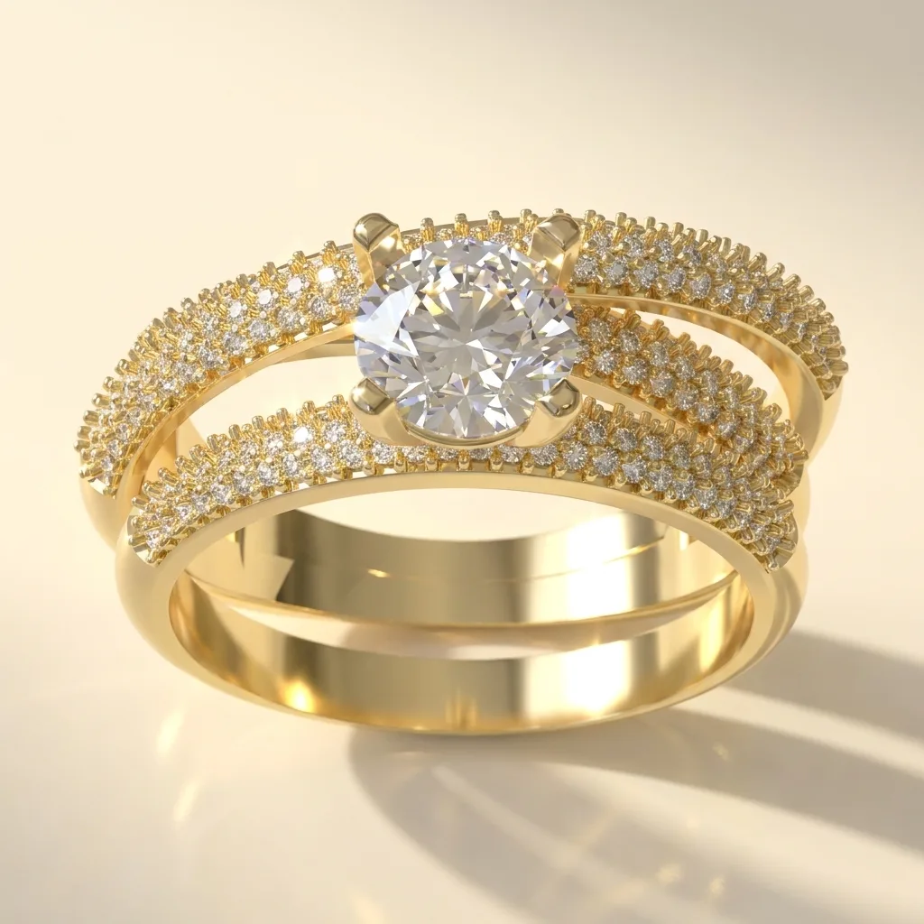 Engagement And Wedding Ring