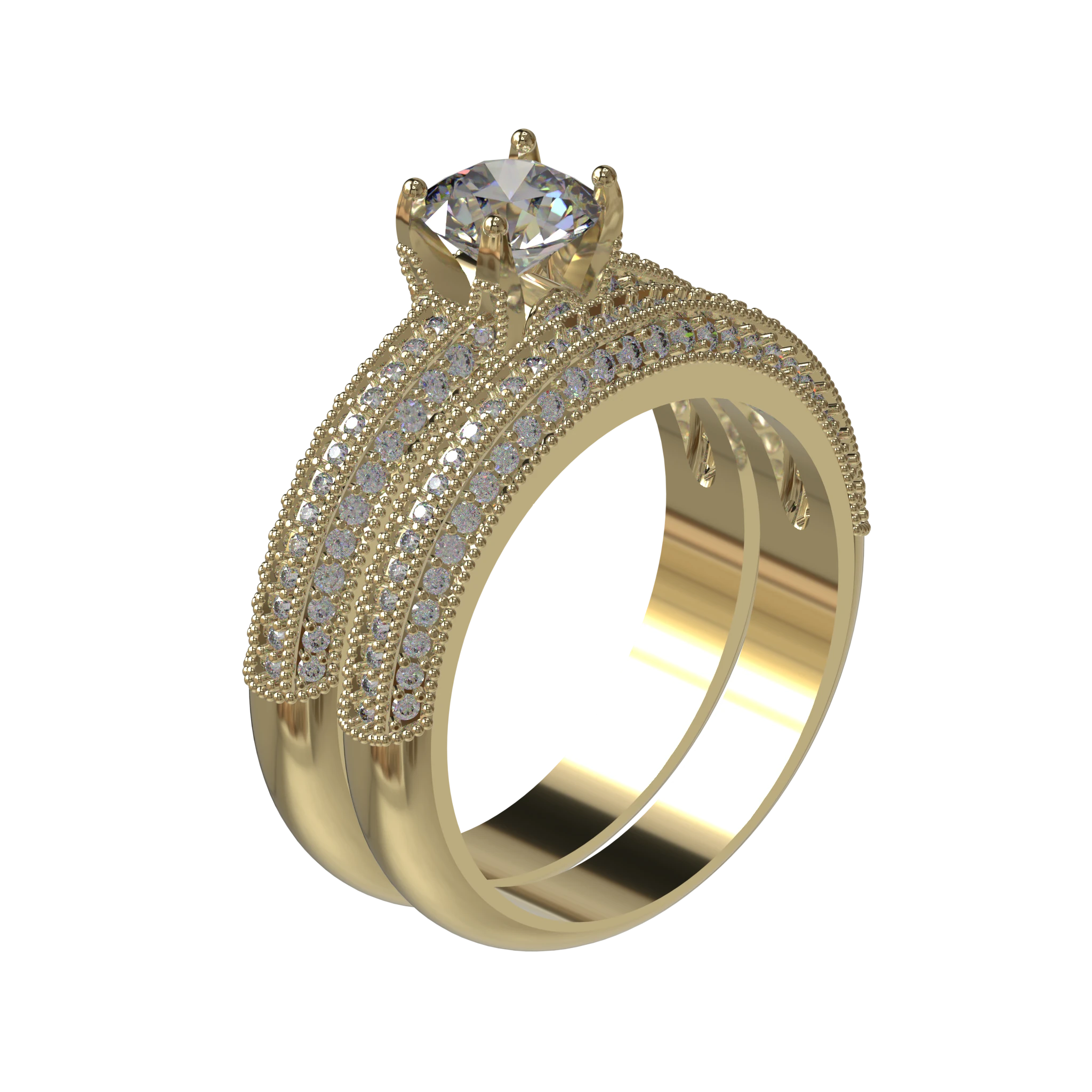 Engagement And Wedding Ring