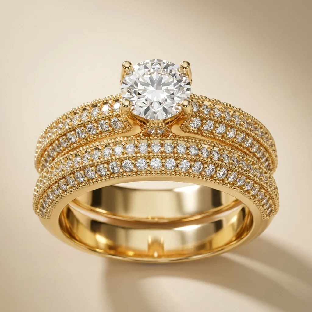 Engagement And Wedding Ring
