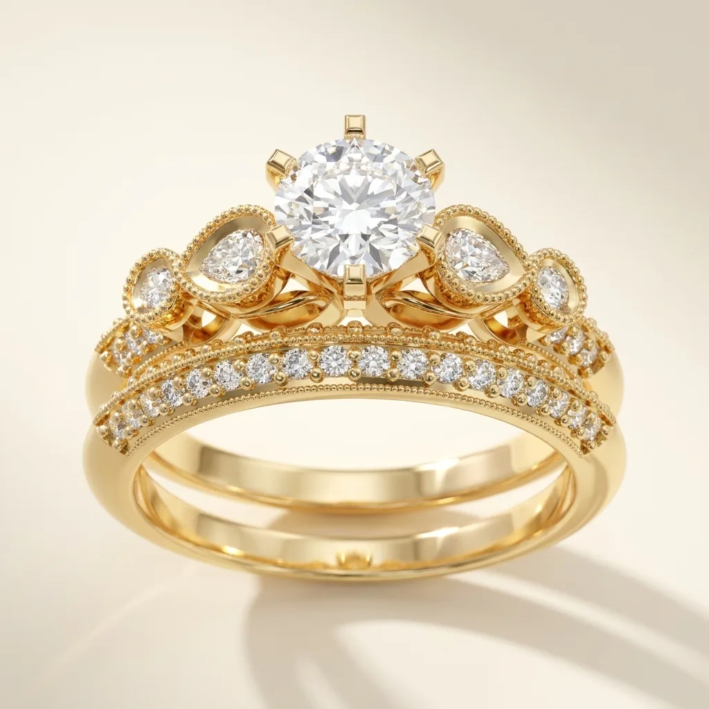 Engagement And Wedding Ring
