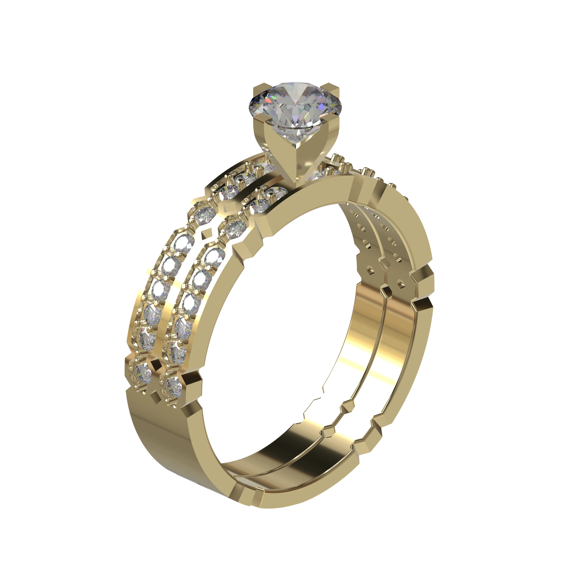Engagement And Wedding Ring