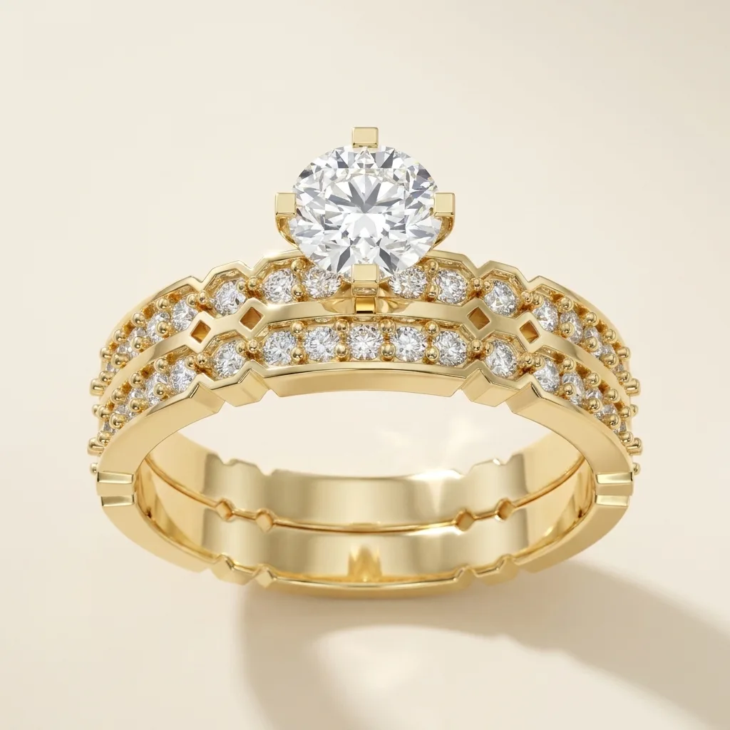 Engagement And Wedding Ring