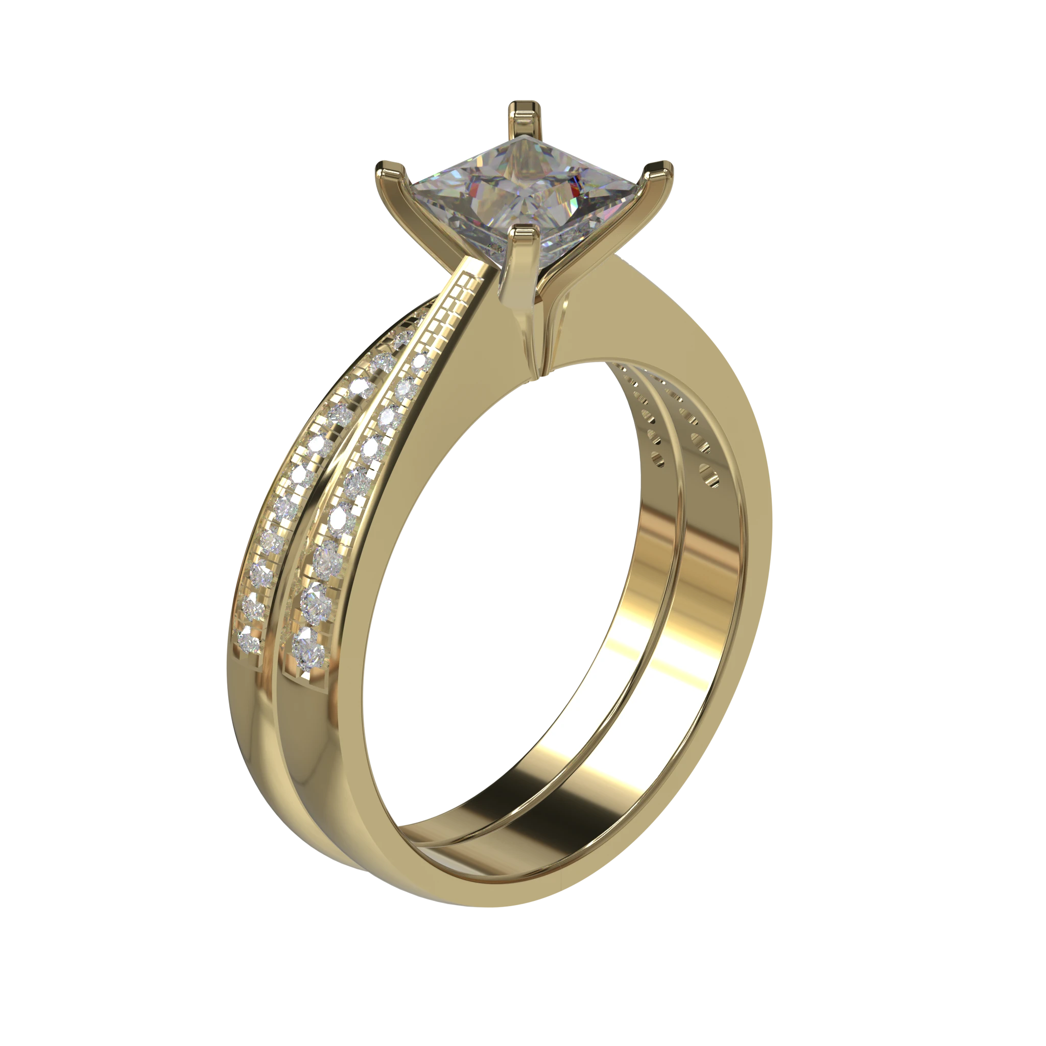 Engagement And Wedding Ring