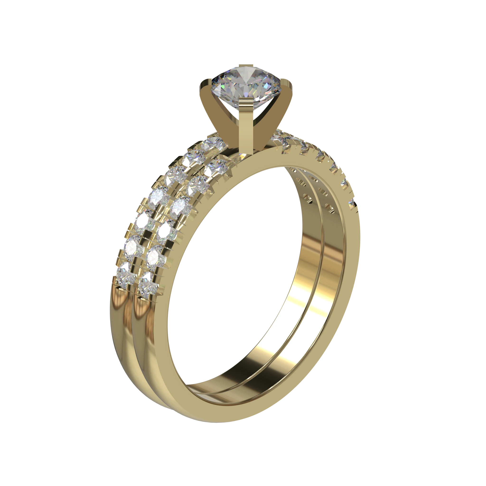 Engagement And Wedding Ring