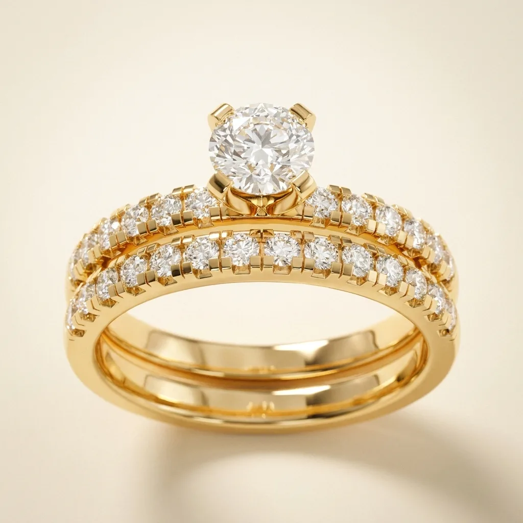 Engagement And Wedding Ring