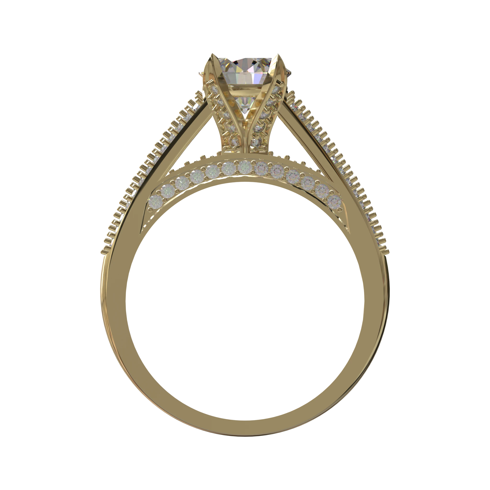Engagement And Wedding Ring view 2