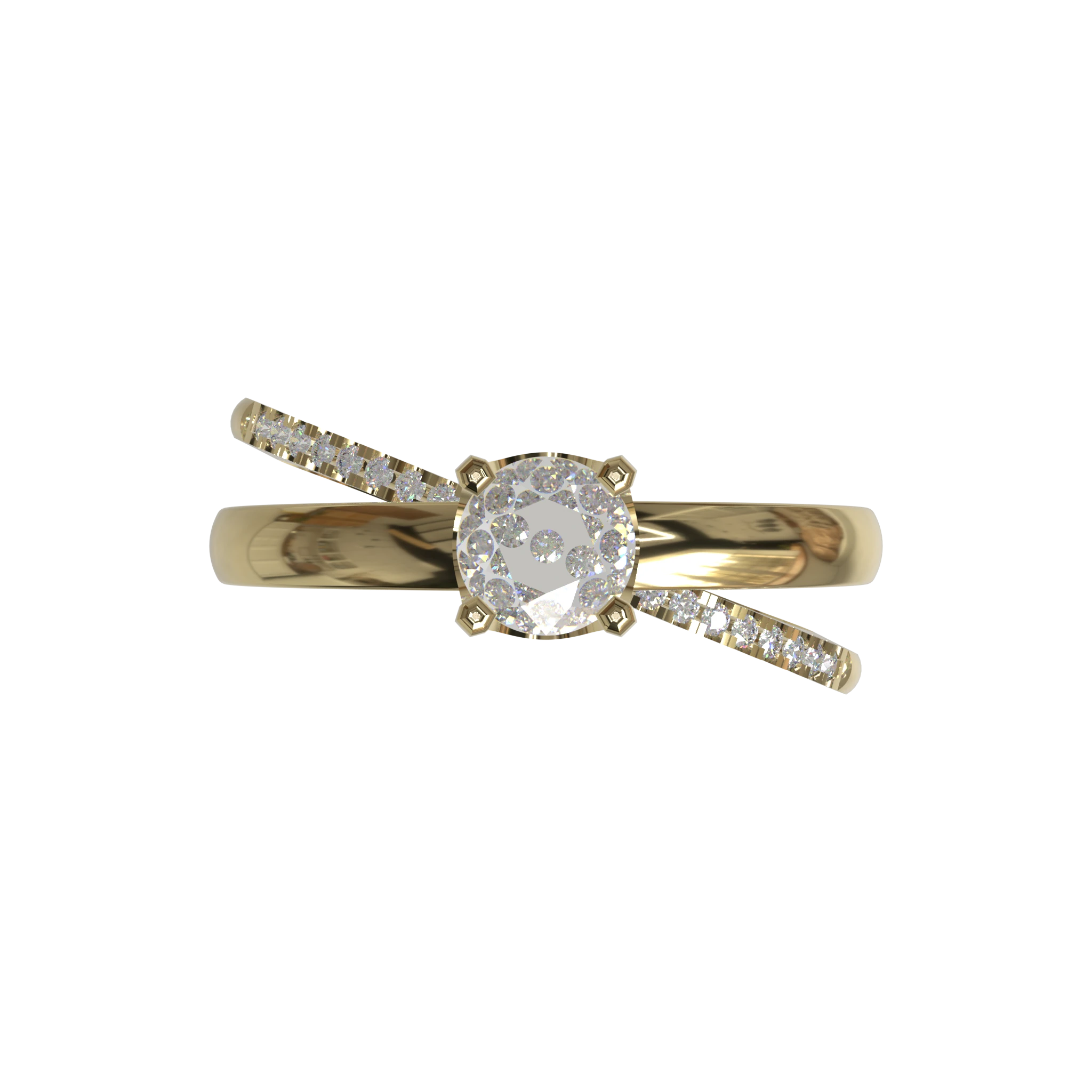 Engagement And Wedding Ring view 4