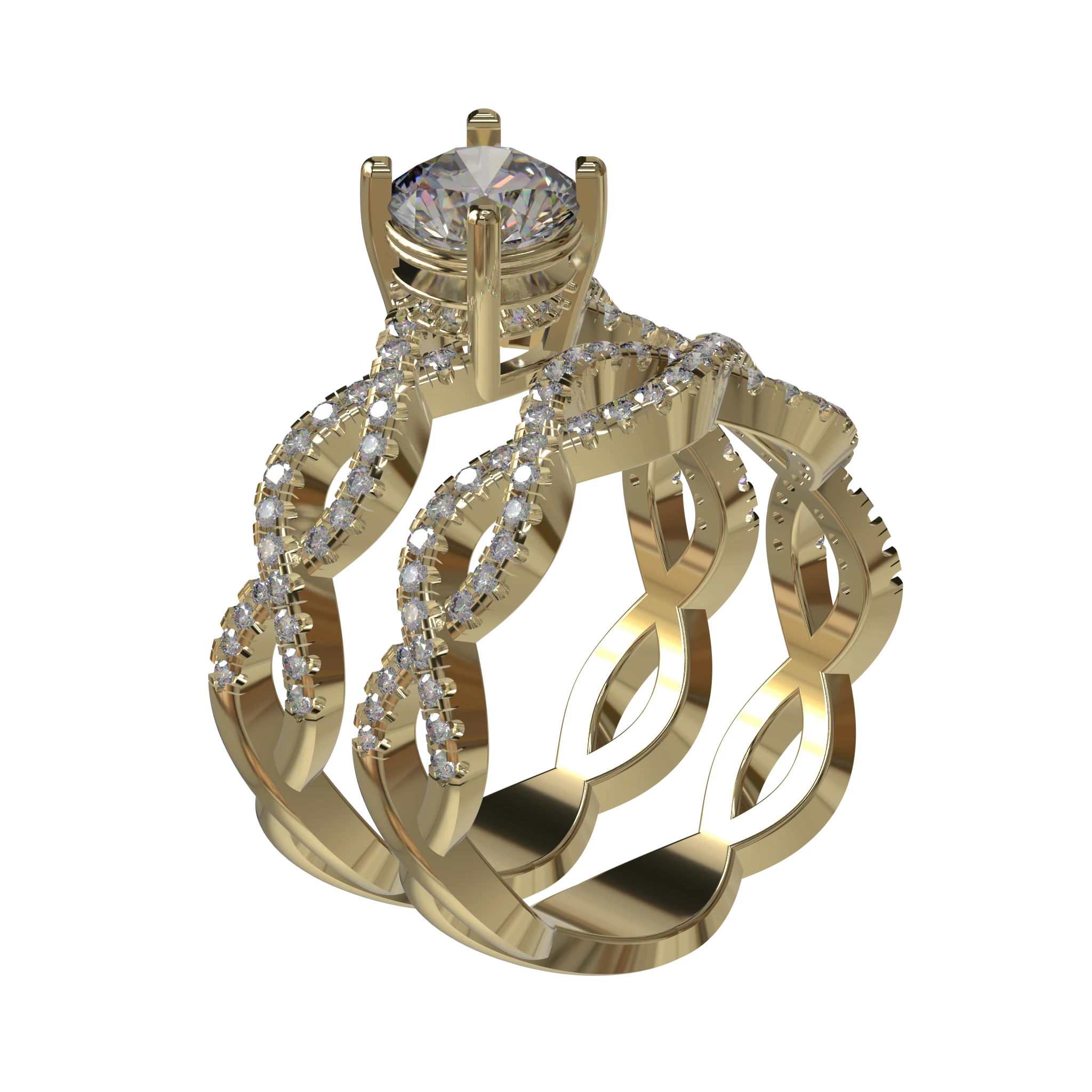 Engagement And Wedding Ring