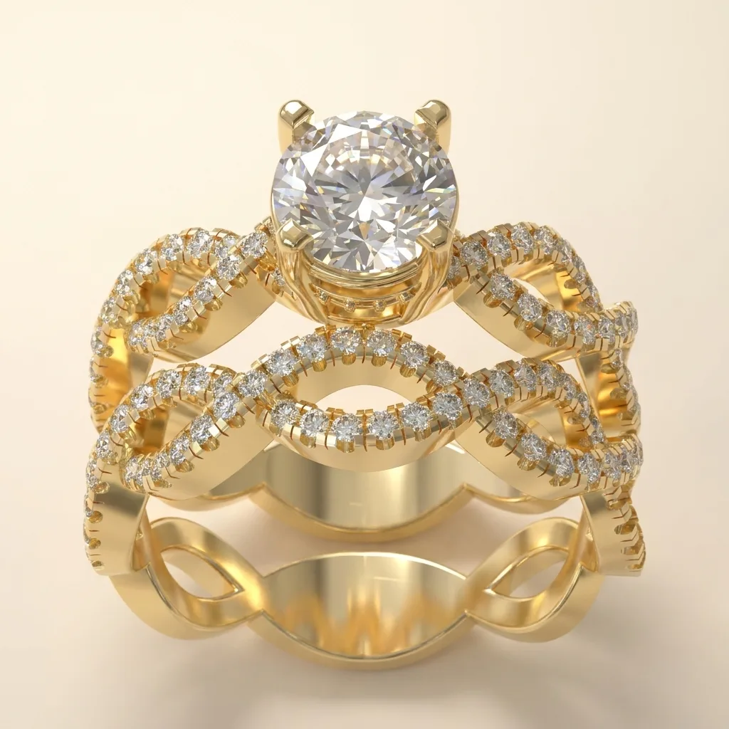 Engagement And Wedding Ring