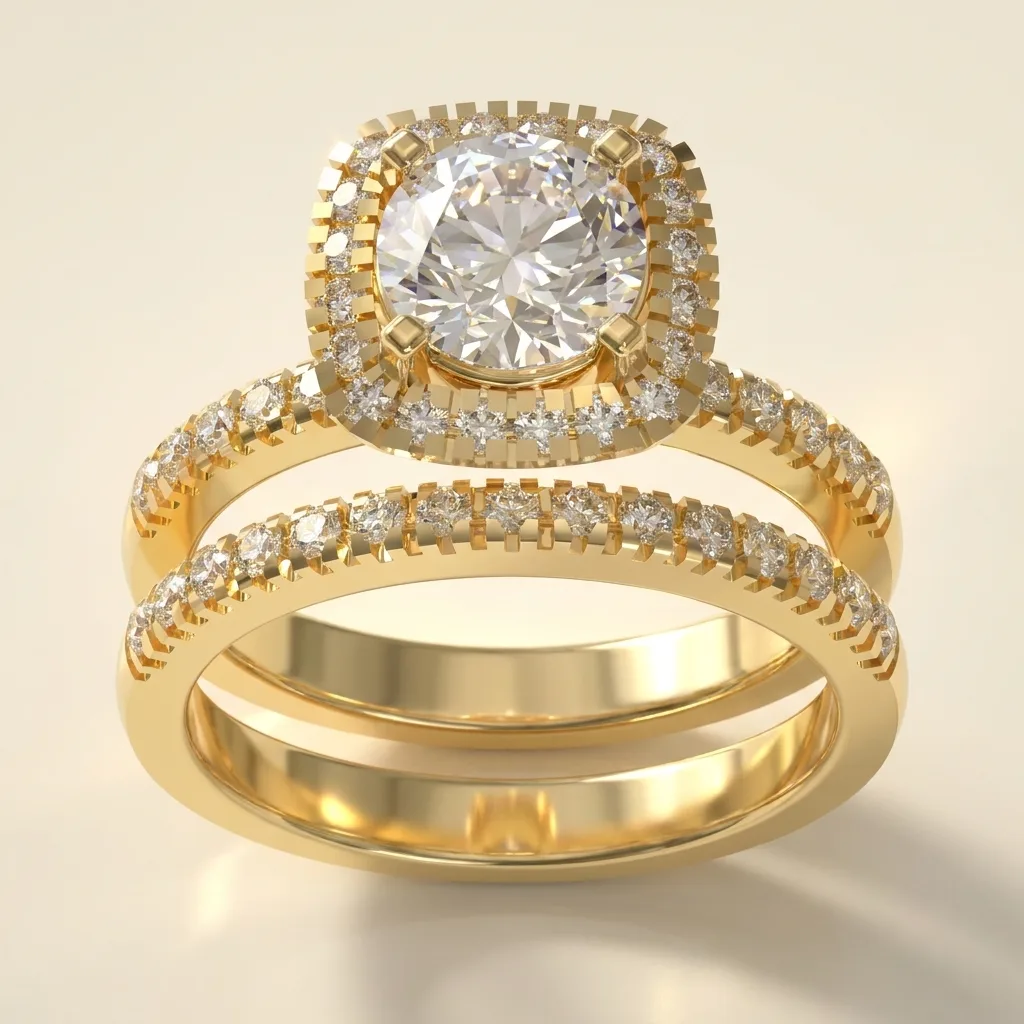 Engagement And Wedding Ring