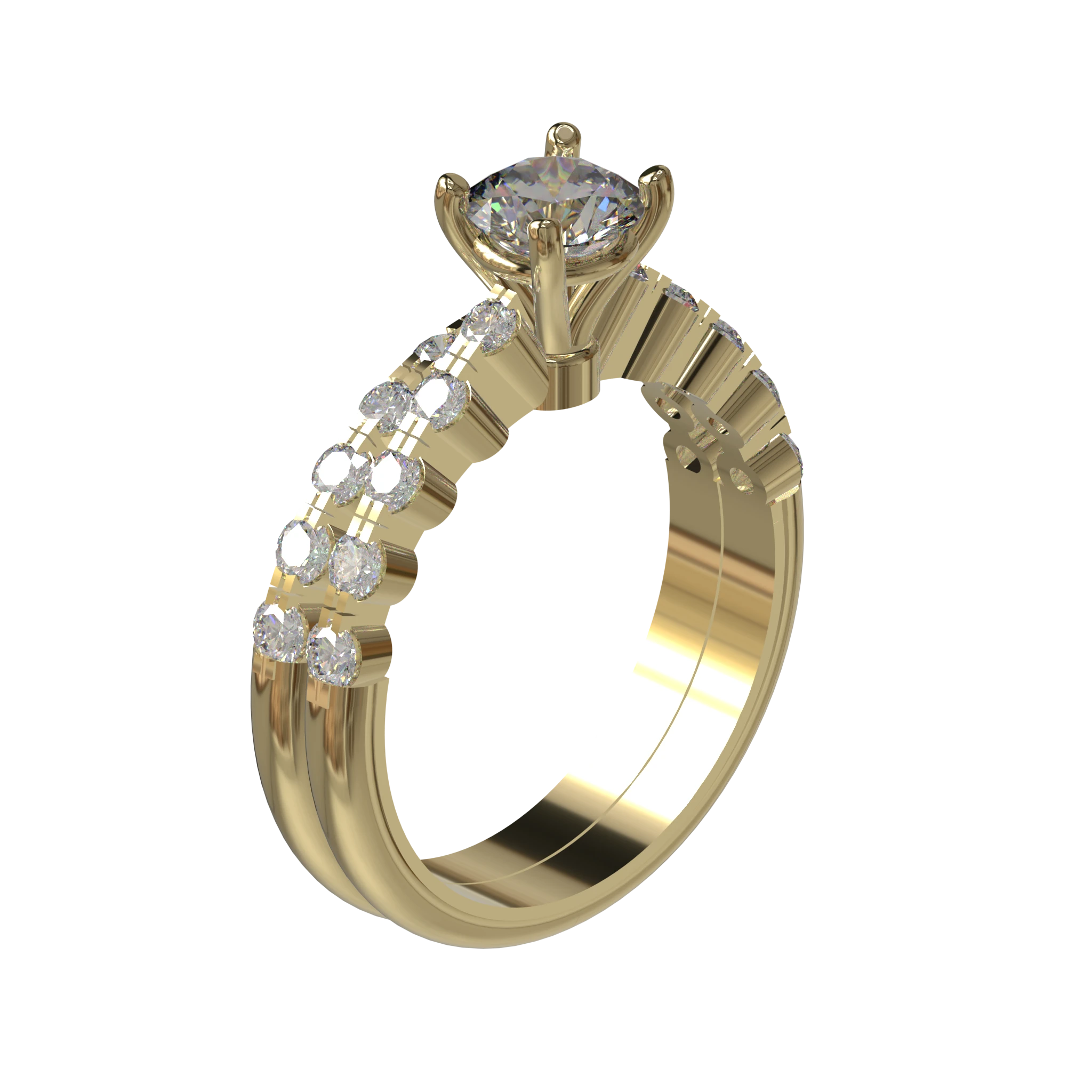 Engagement And Wedding Ring