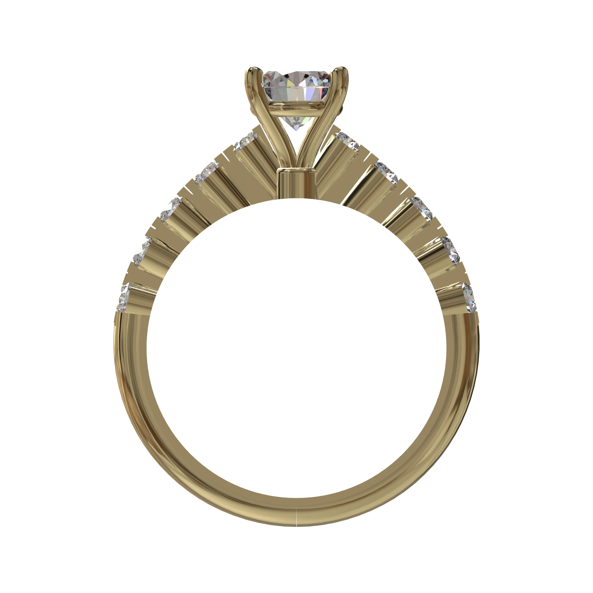 Engagement And Wedding Ring view 2