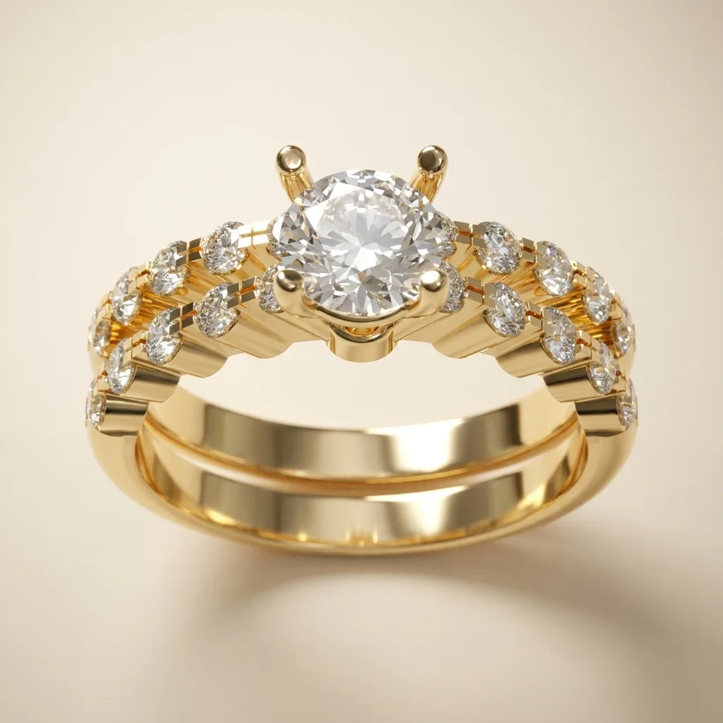 Engagement And Wedding Ring