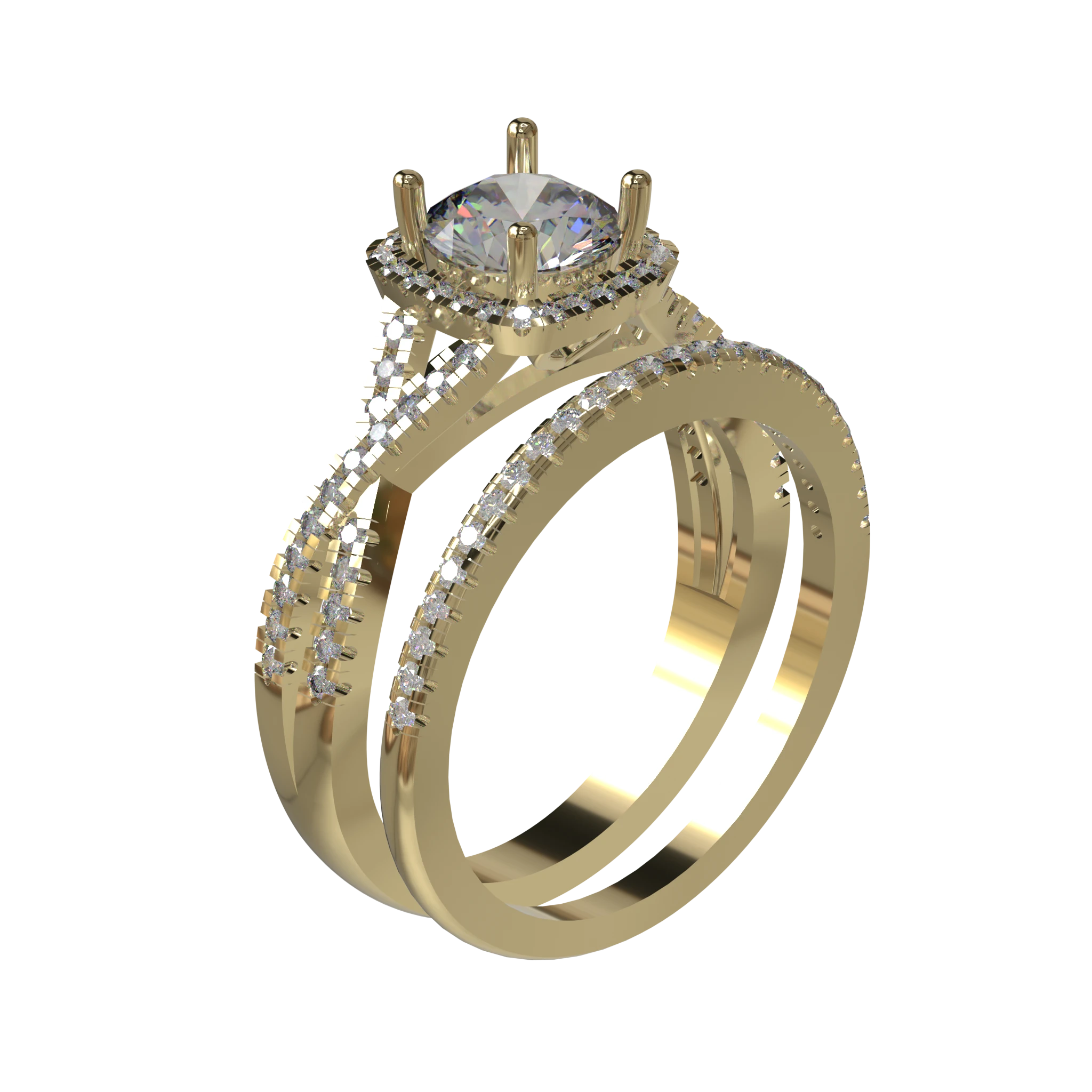 Engagement And Wedding Ring