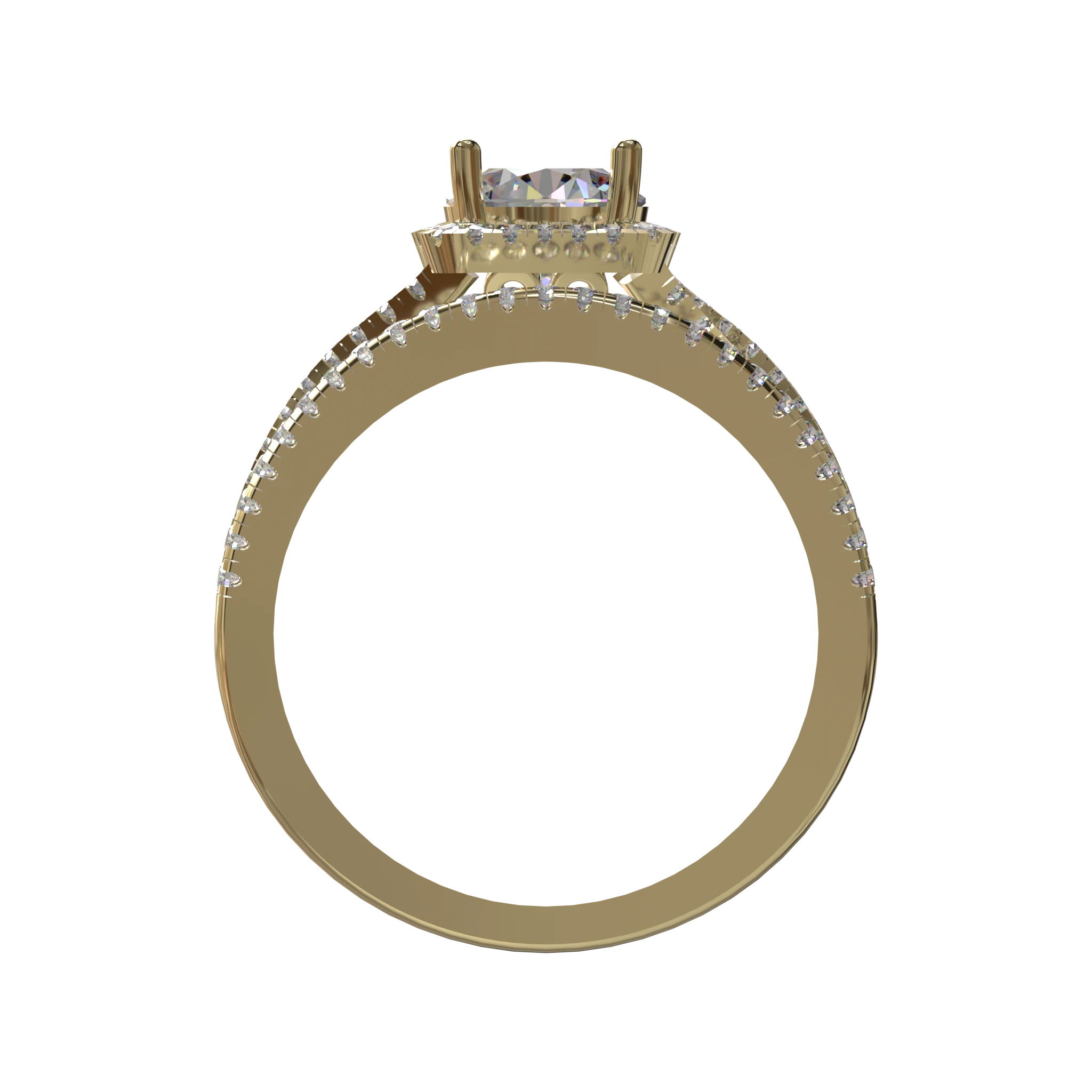 Engagement And Wedding Ring view 2