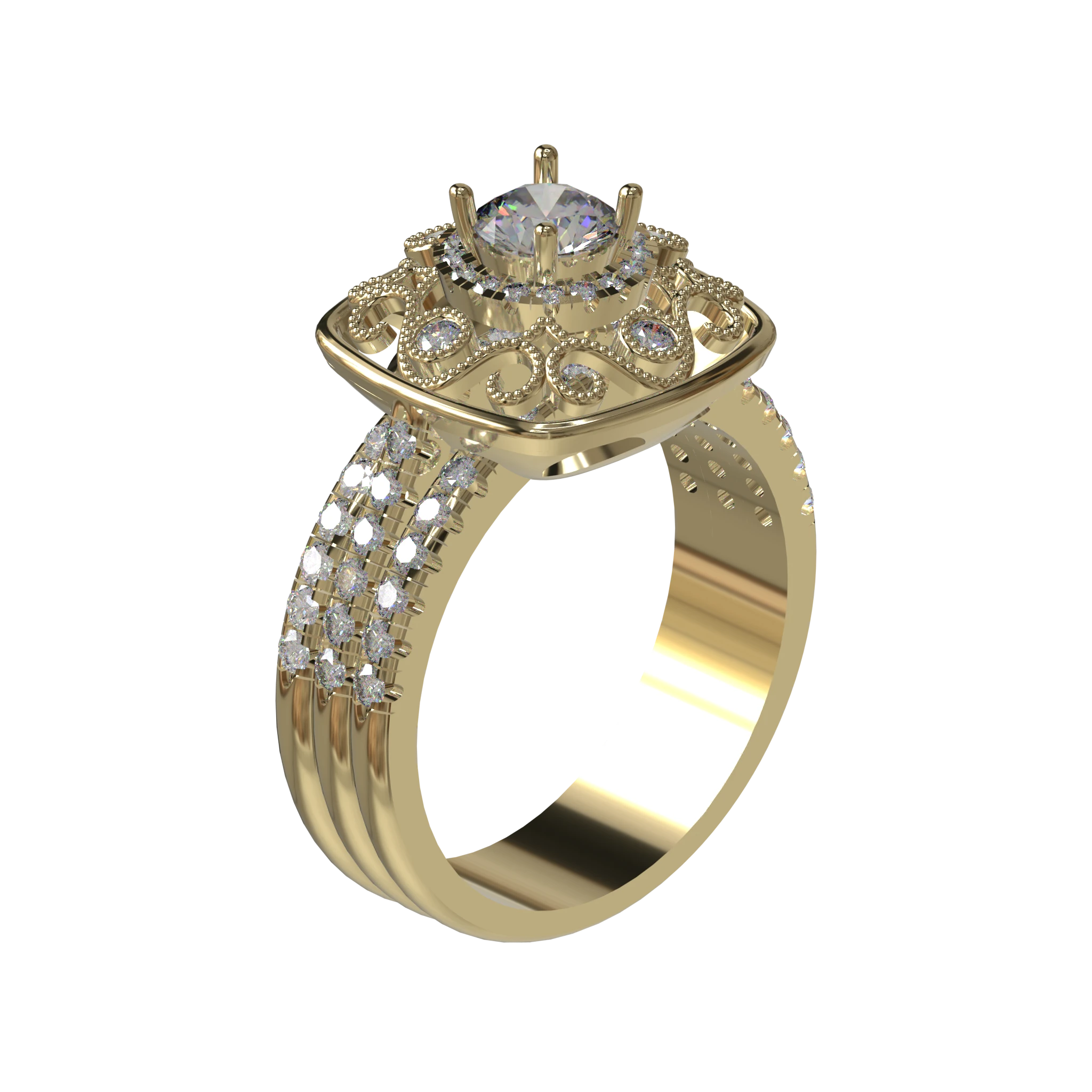 Engagement And Wedding Ring