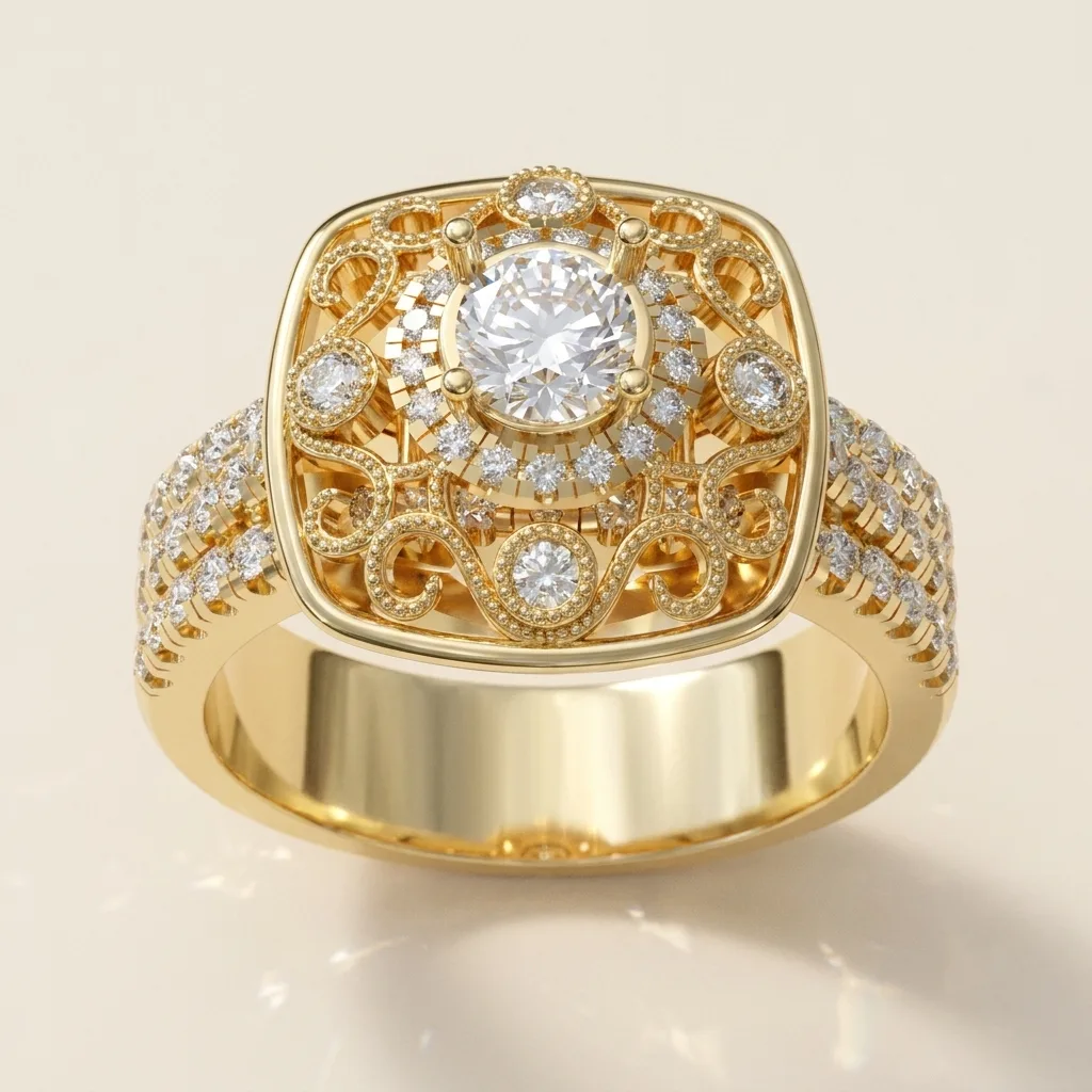 Engagement And Wedding Ring