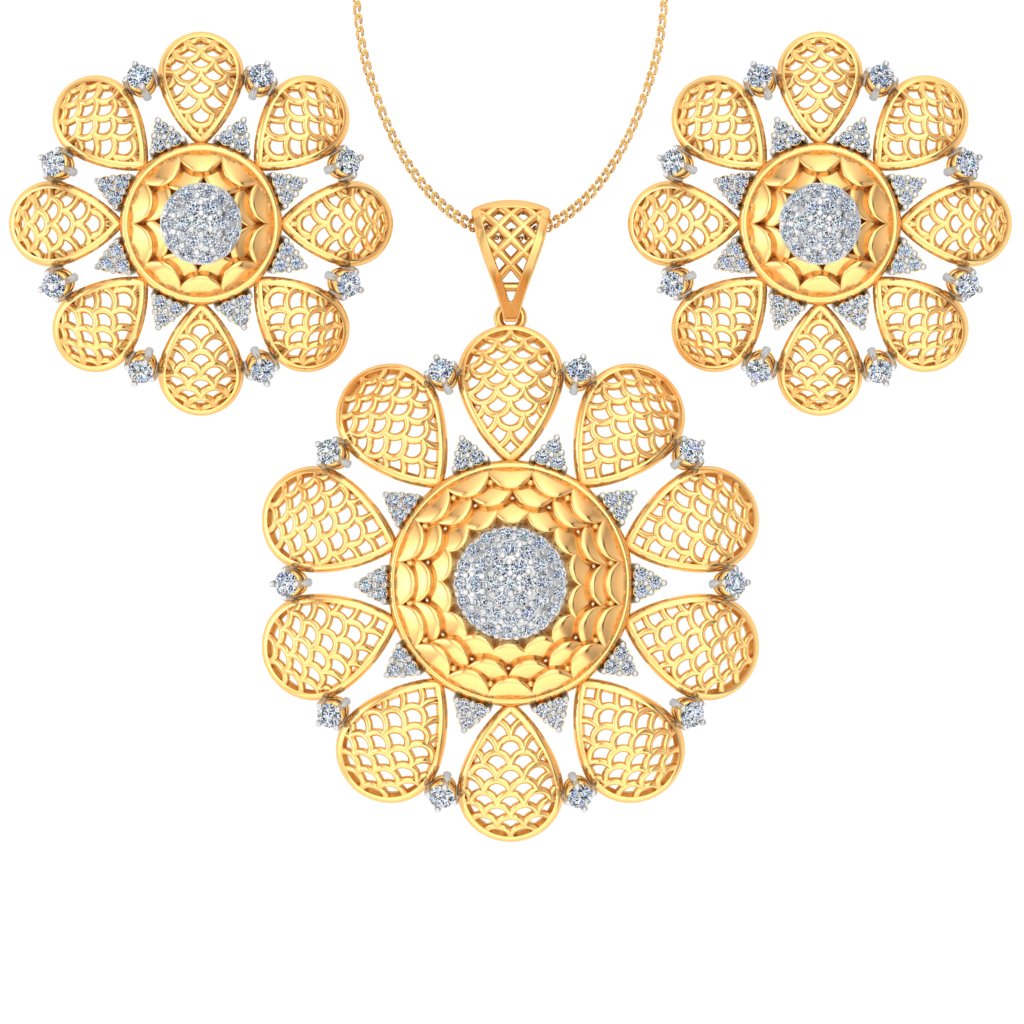 Earrings Pendant Set