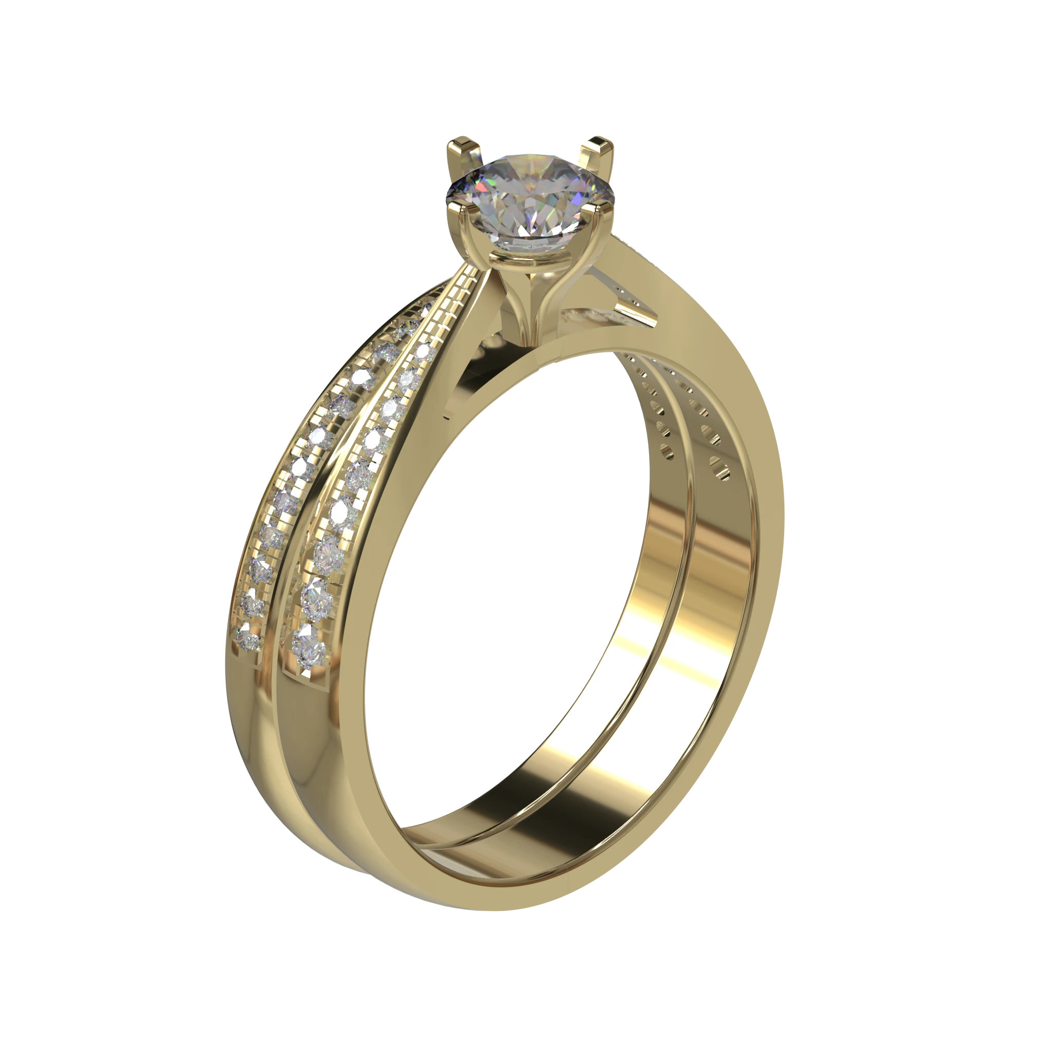 Engagement And Wedding Ring