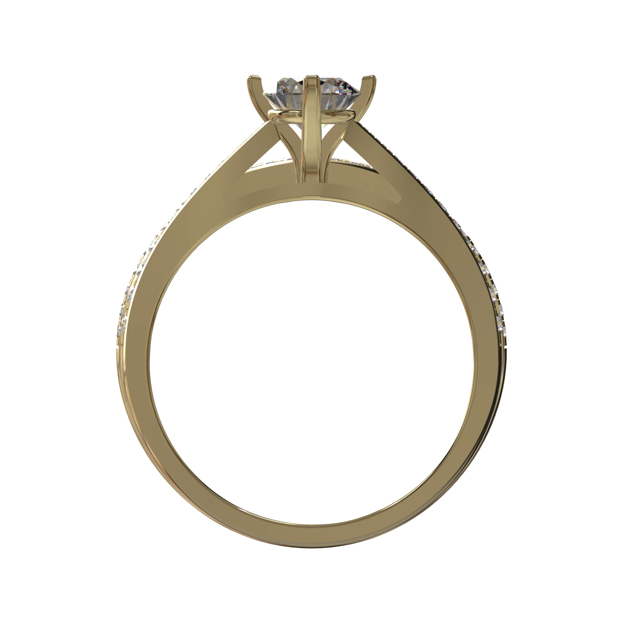 Engagement And Wedding Ring view 2