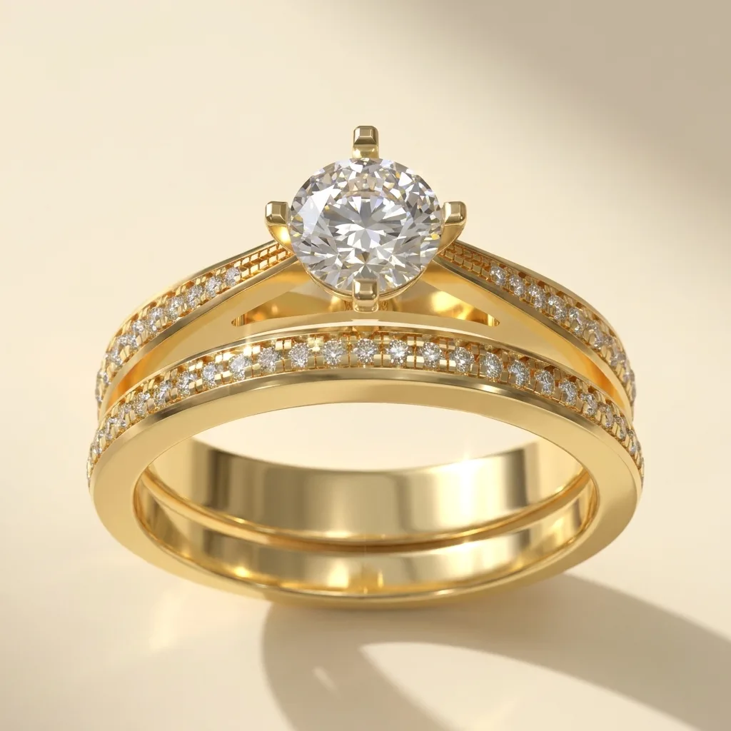 Engagement And Wedding Ring