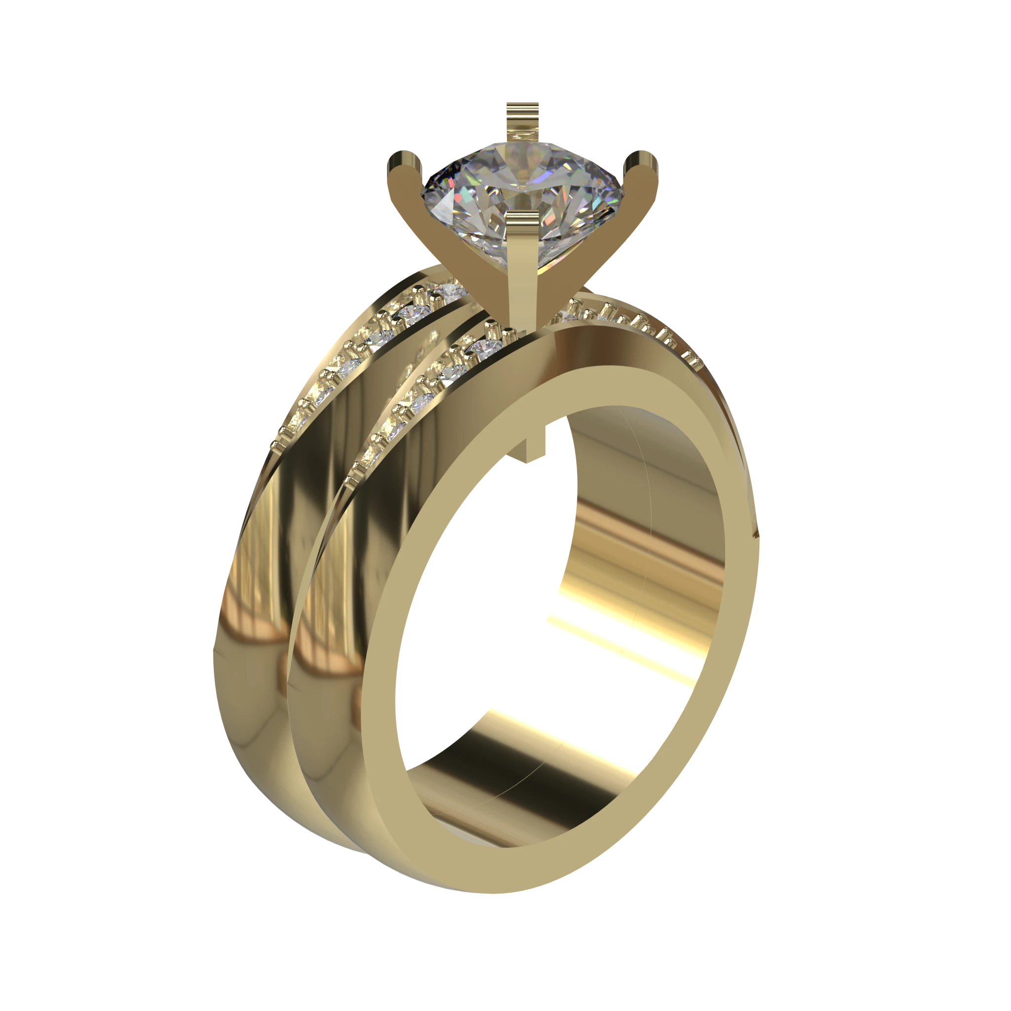 Engagement And Wedding Ring