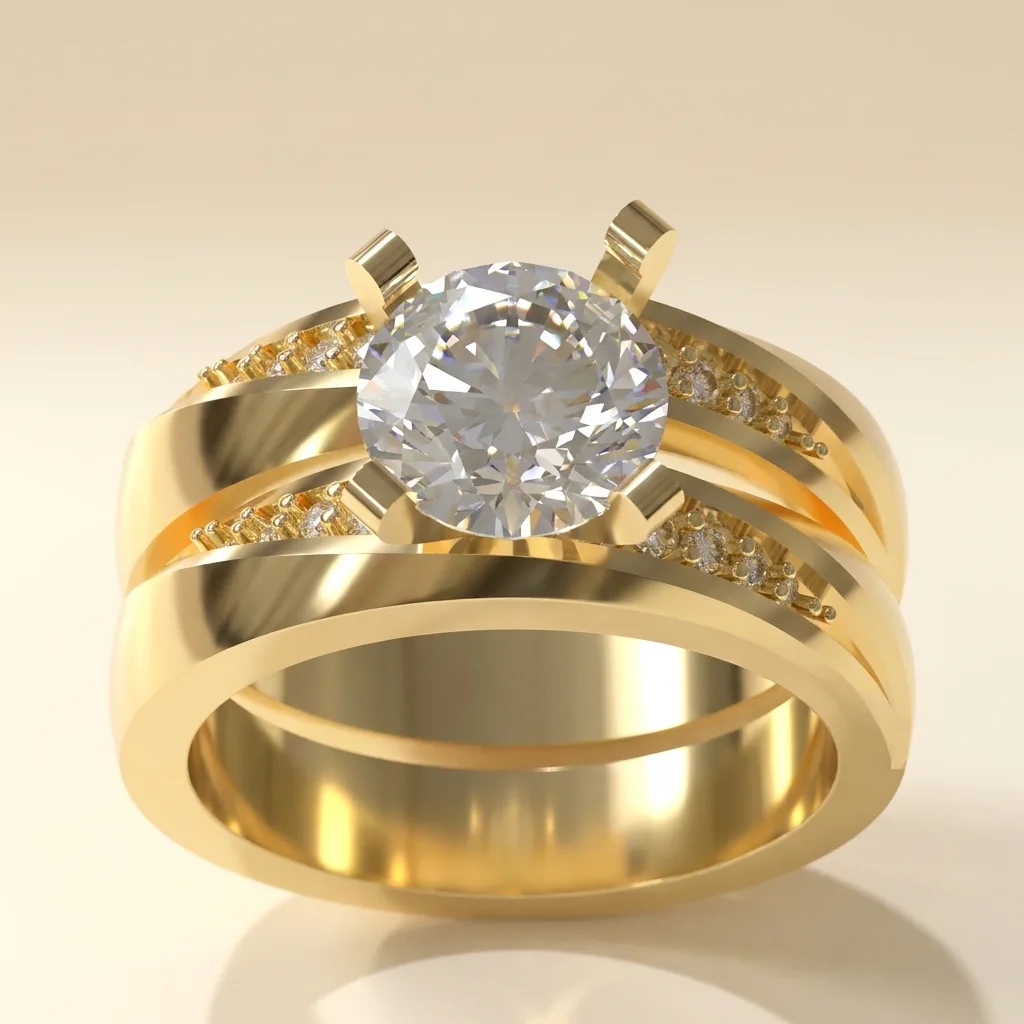 Engagement And Wedding Ring
