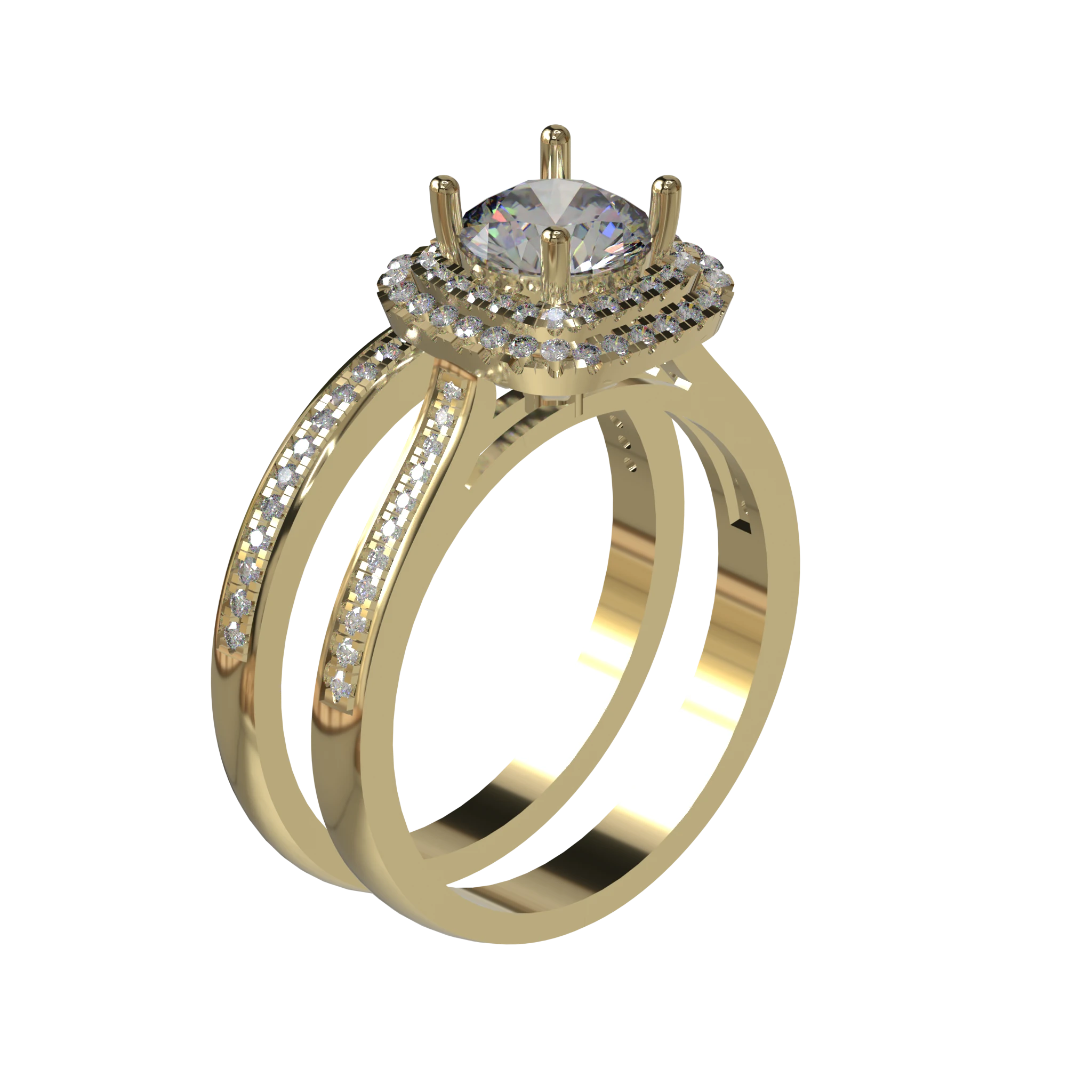 Engagement And Wedding Ring