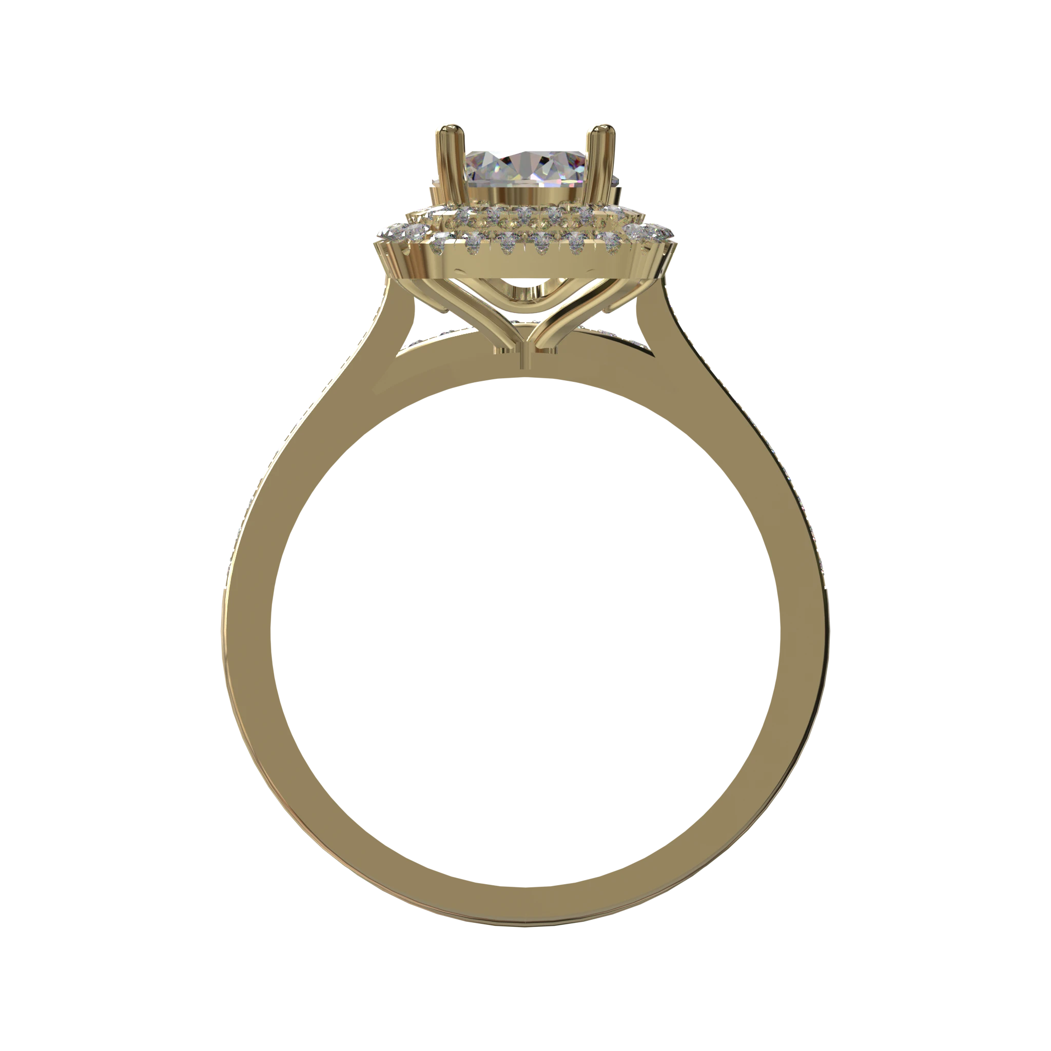 Engagement And Wedding Ring view 2