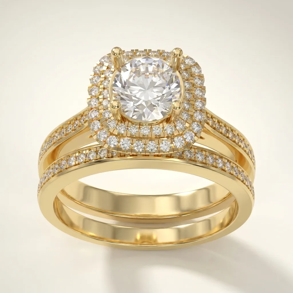 Engagement And Wedding Ring